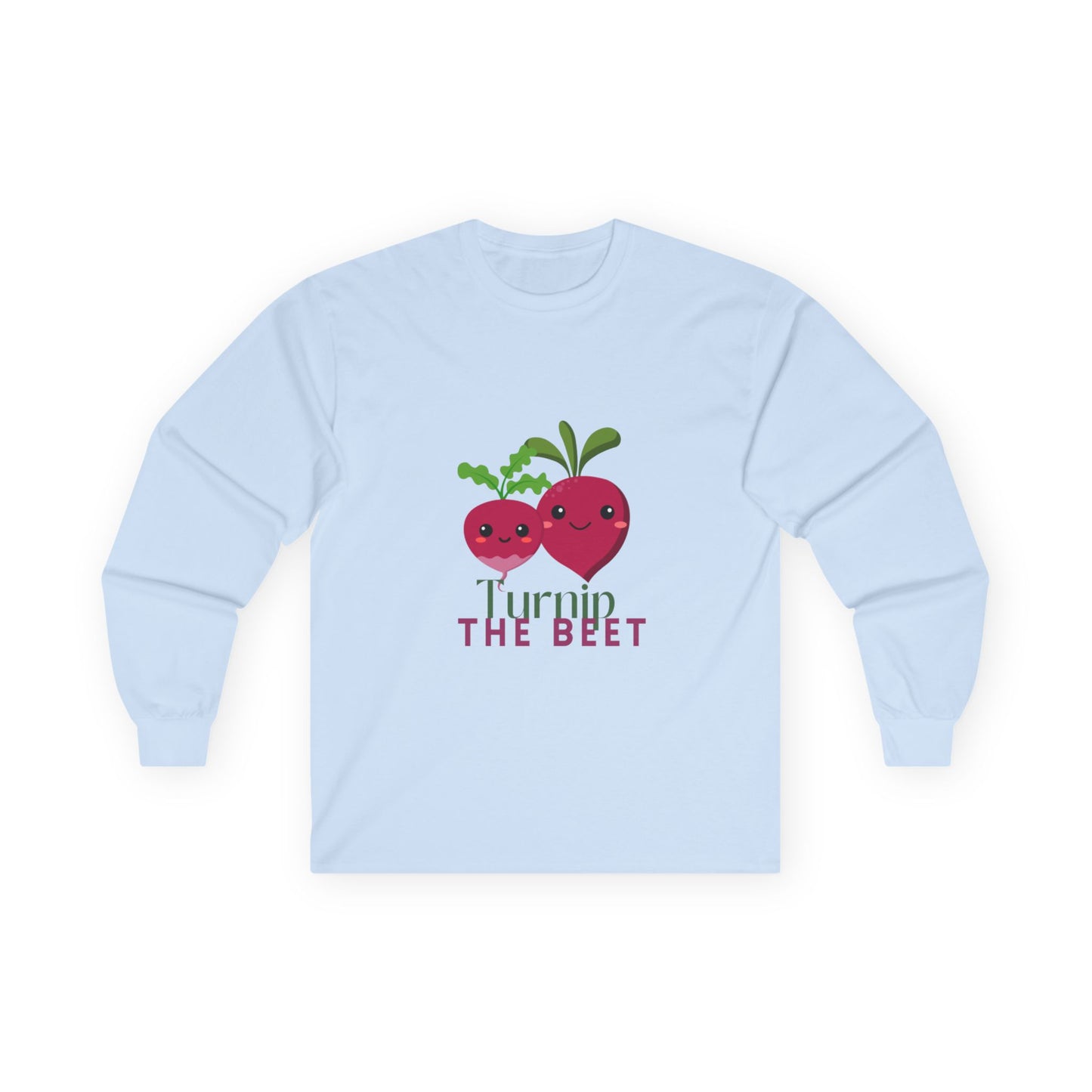 "Turnip the Beet" Unisex Long Sleeve Tee – Funny Dance Pun Shirt with Cute Pepper Graphic for Dancers & Veggie Lovers