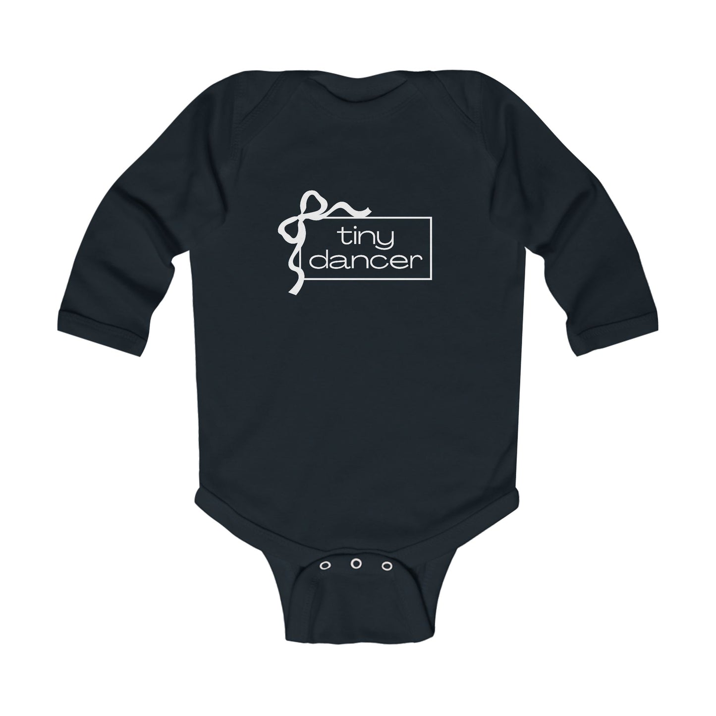 "Tiny Dancer" Infant Long Sleeve Bodysuit – Adorable Dance-Themed Baby One-Piece for Little Ballerinas and Future Movers