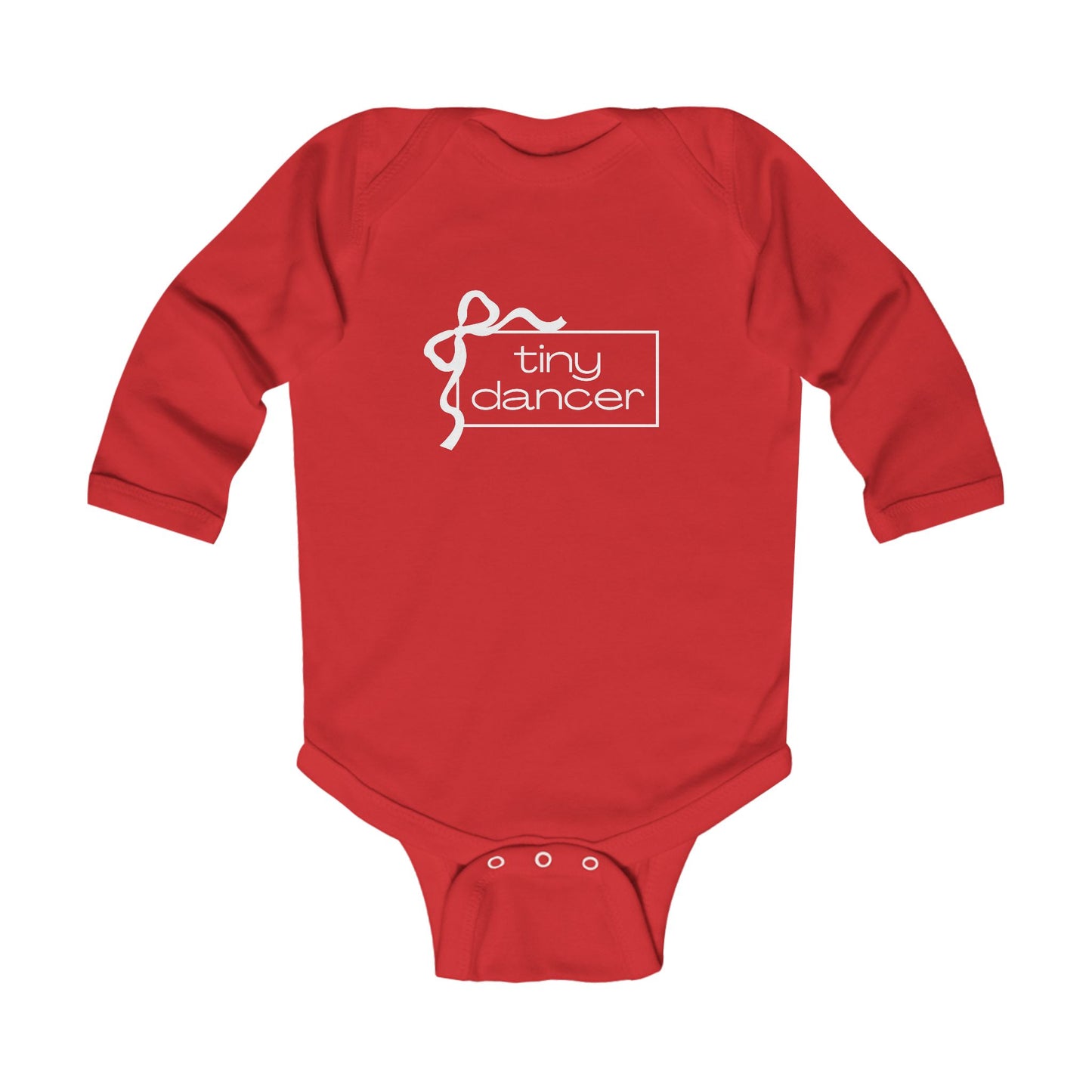 "Tiny Dancer" Infant Long Sleeve Bodysuit – Adorable Dance-Themed Baby One-Piece for Little Ballerinas and Future Movers