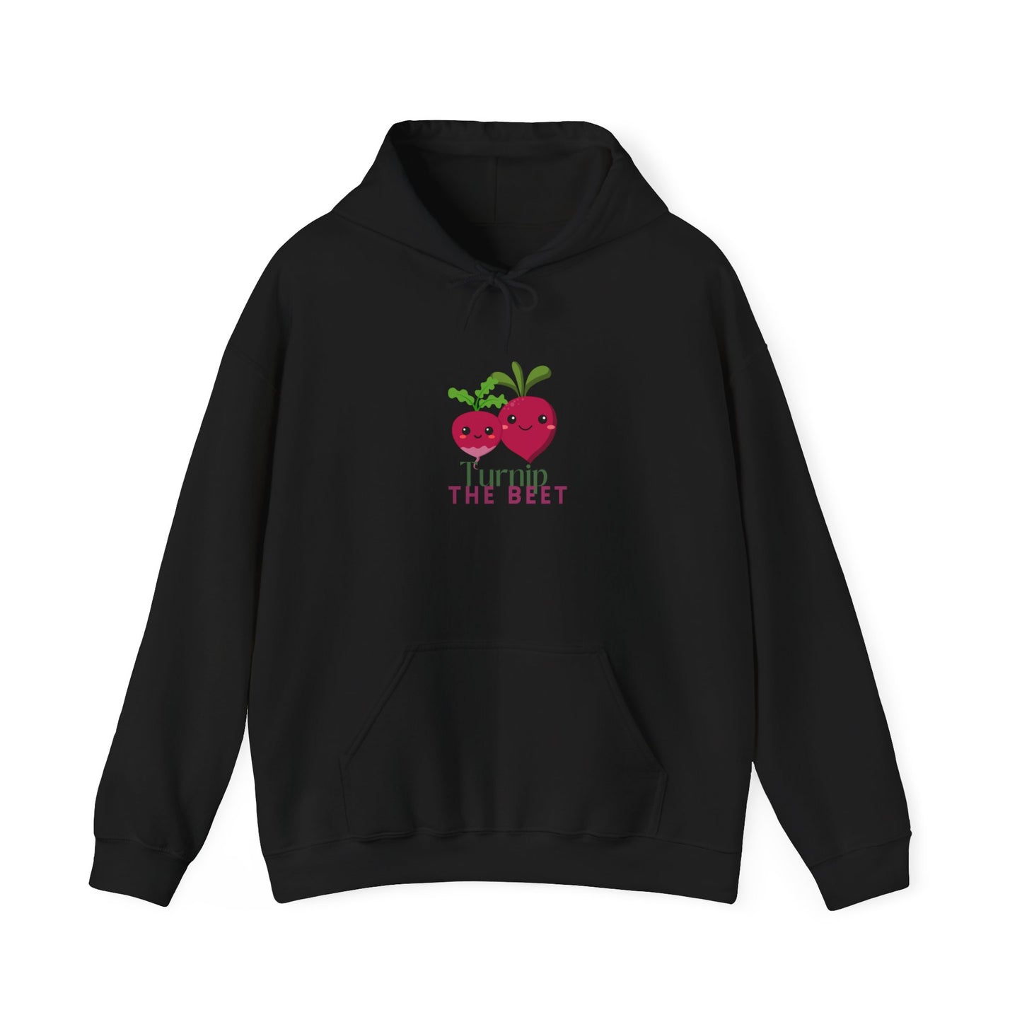"Turnip the Beet" Unisex Hooded Sweatshirt – Funny Dance Pun Hoodie with Cute Veggie Graphic | Cozy Gift for Dancers & Foodie Fans