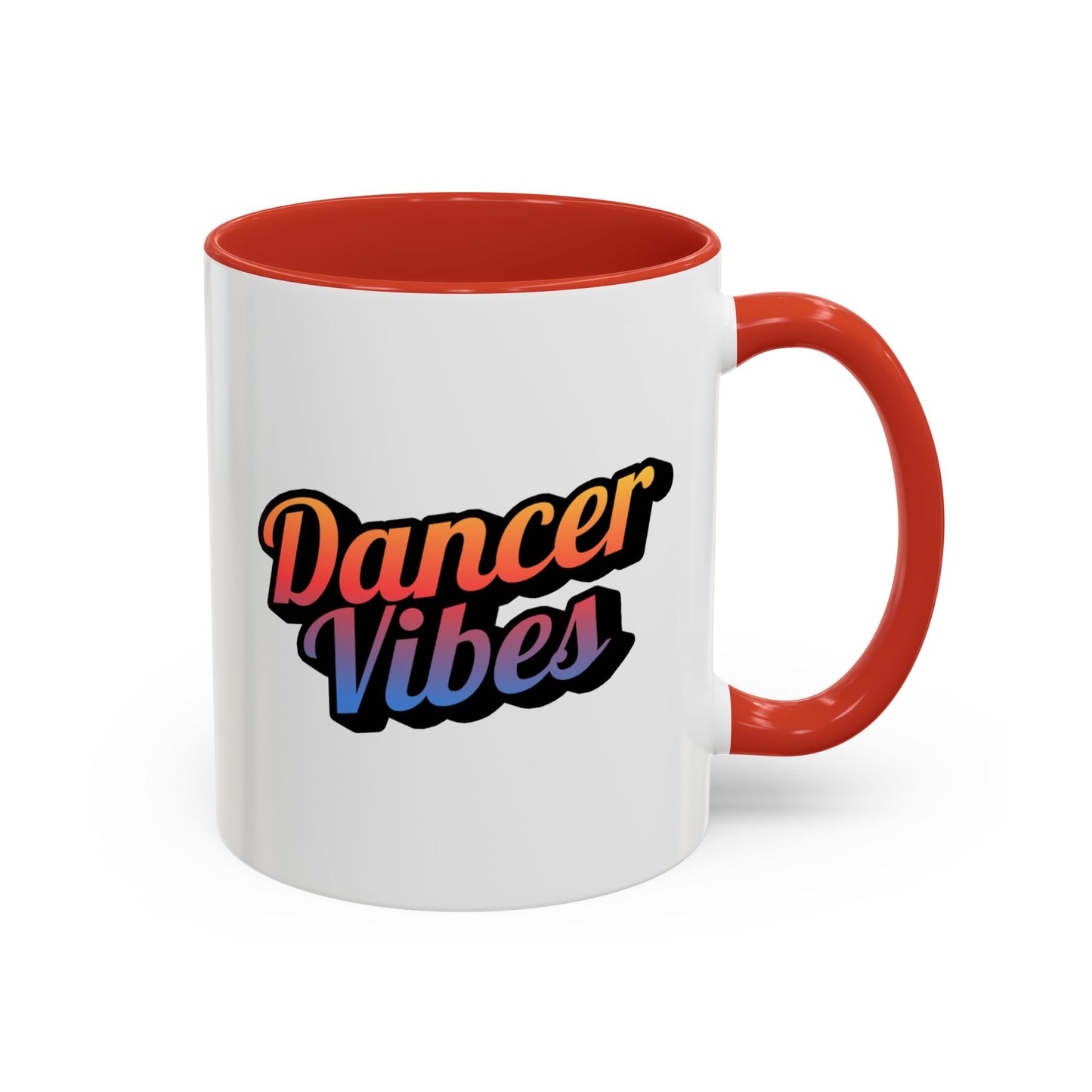"Dancer Vibes" Accent Coffee Mug – Stylish Ceramic Mug for Dance Lovers and Performers