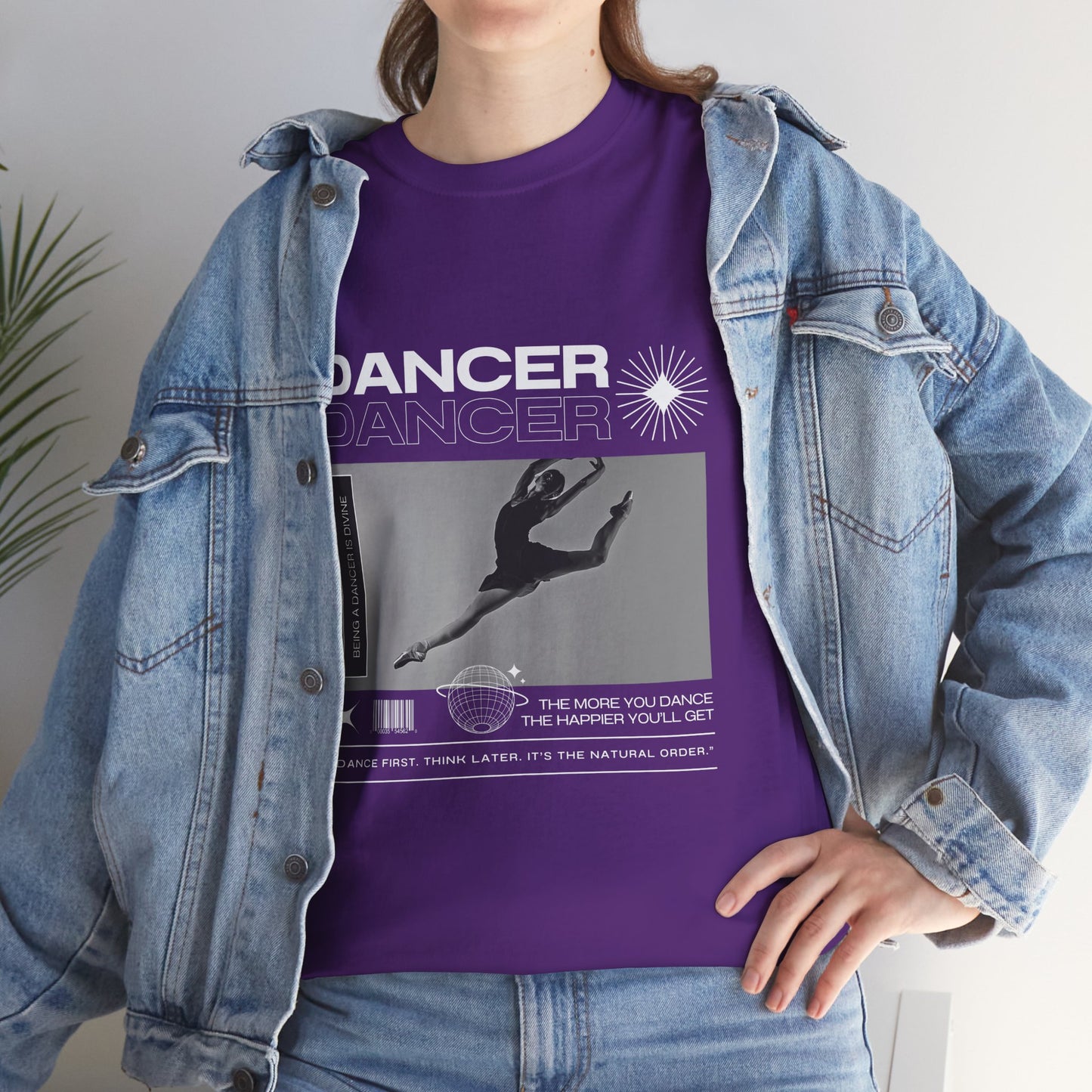 “Dancer” Mottos Streetwear Tee – Unisex Heavy Cotton Dance T-Shirt with Bold Graphic