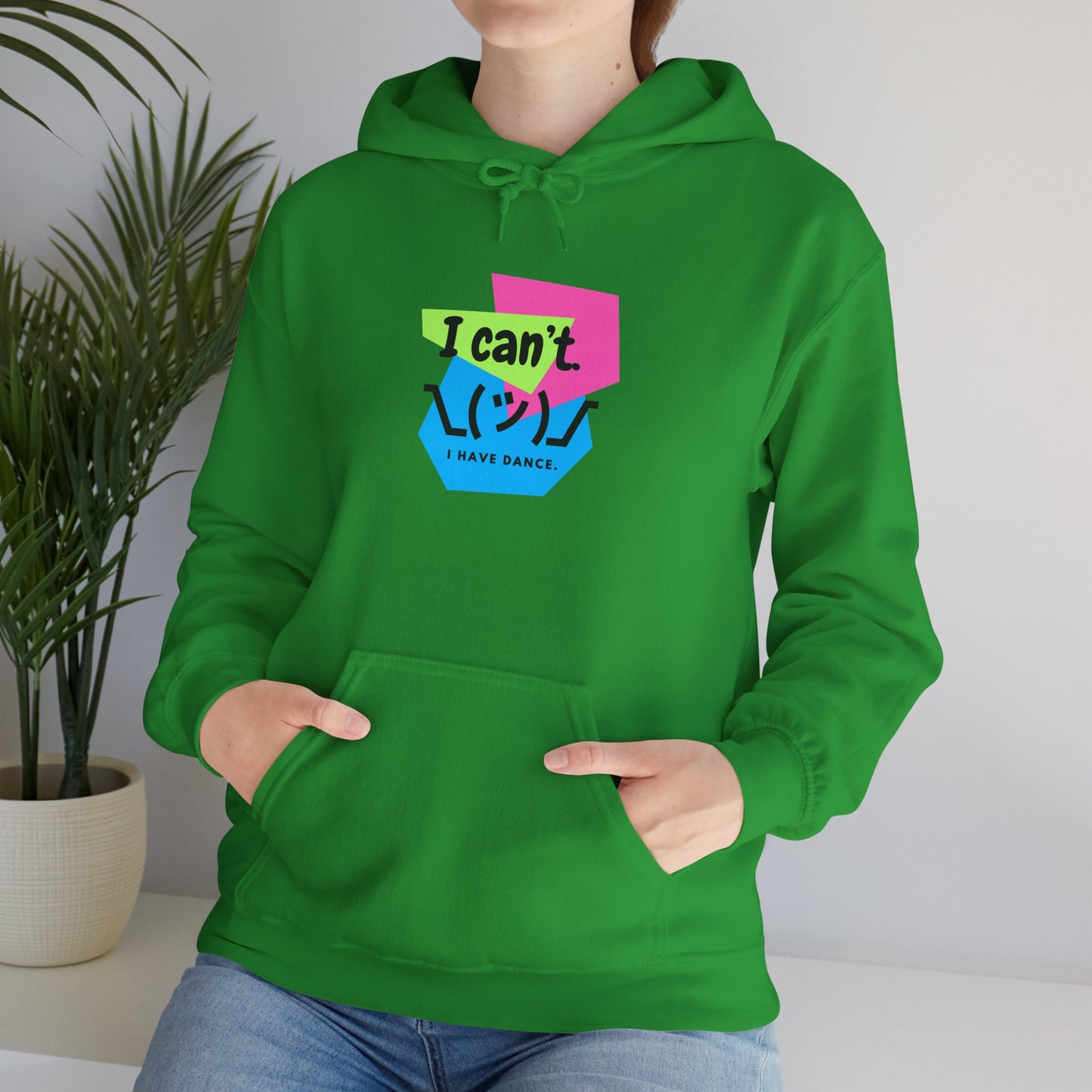 "I Can’t. I Have Dance." Unisex Hooded Sweatshirt – Retro 80s Emoji Graphic Hoodie for Dancers | Jeté Dance-Inspired Loungewear