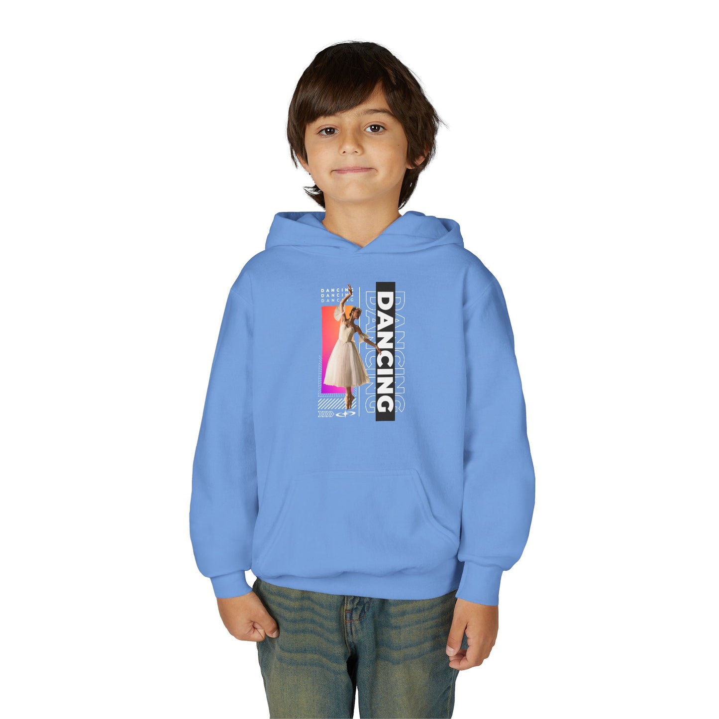 “Dancing” Female Dancer Streetwear Graphic | Unisex Youth Hoodie – Dance Hoodie for Kids & Young Performers