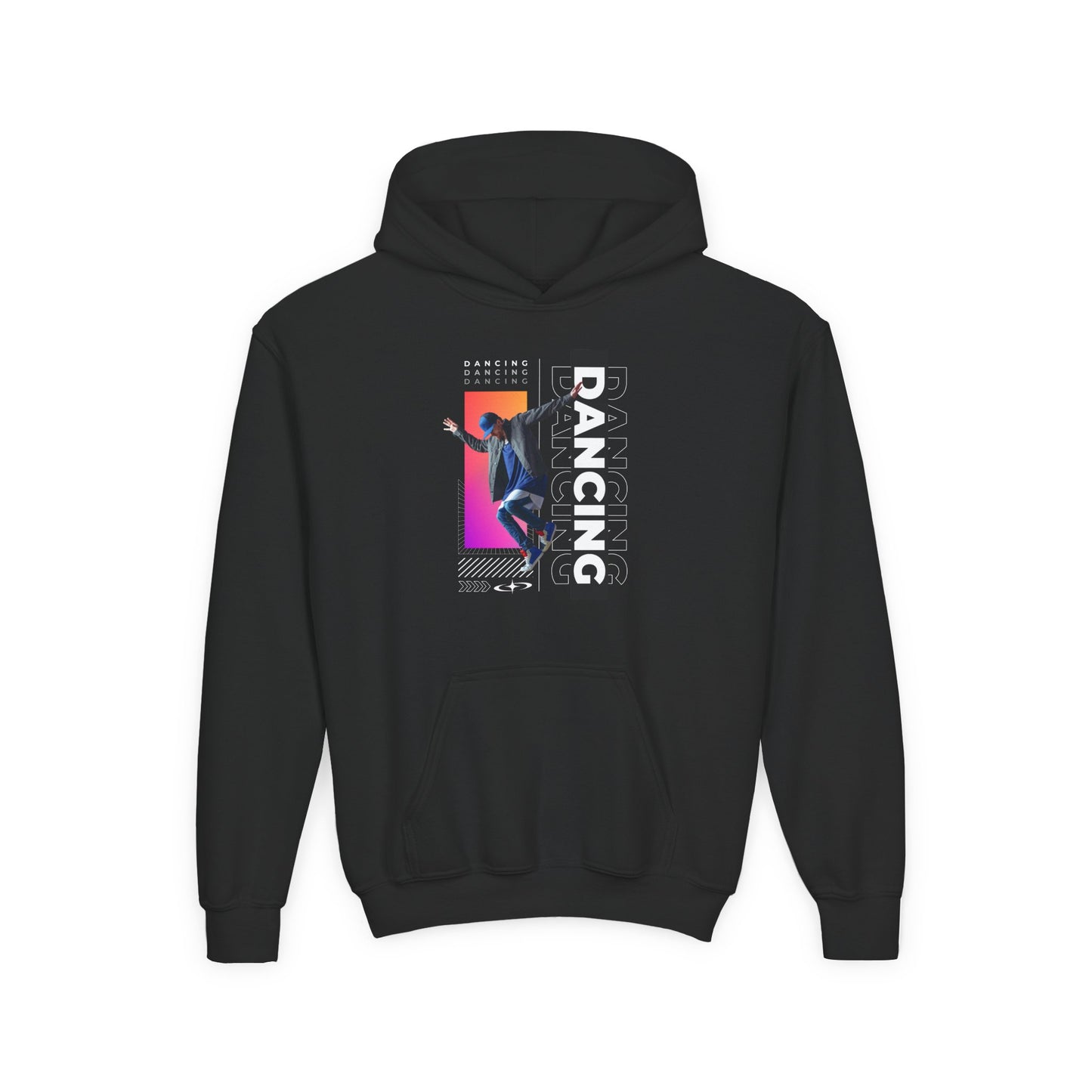 “Dancing” Male Dancer Streetwear Graphic | Unisex Youth Hoodie – Dance Hoodie for Kids & Young Performers