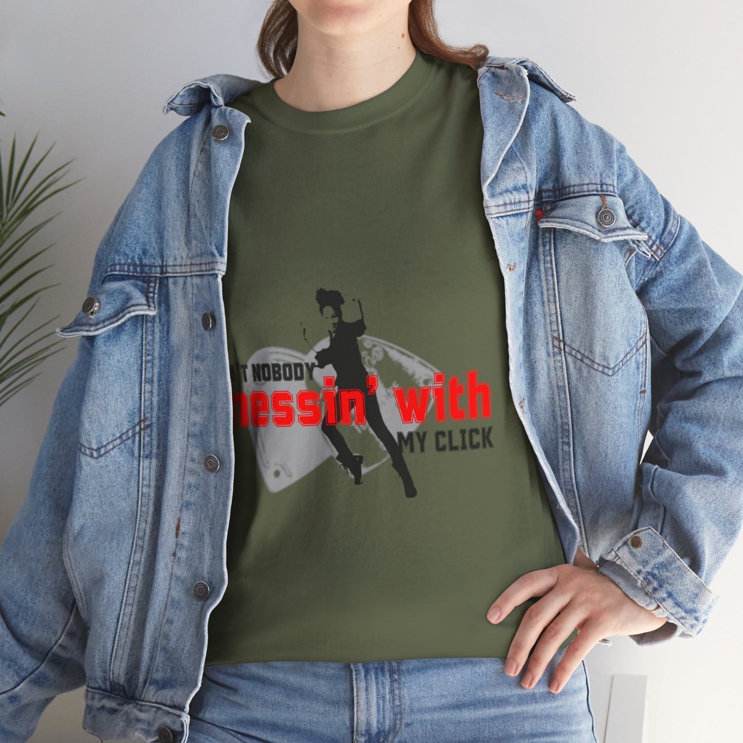 "Ain’t Nobody Messin’ With My Click" Tap Dance Tee – Unisex Heavy Cotton T-Shirt with Taps & Dancer Graphic