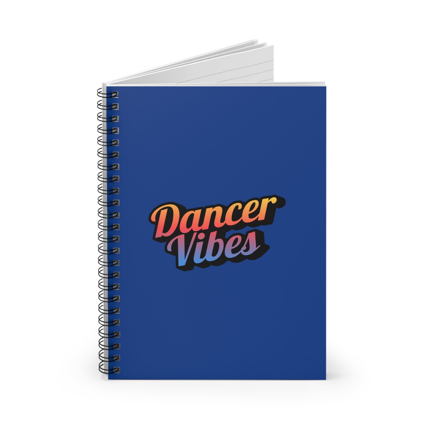 "Dancer Vibes" Spiral Notebook – Colorful Dance-Themed Journal for Dancers, Students & Creative Writers