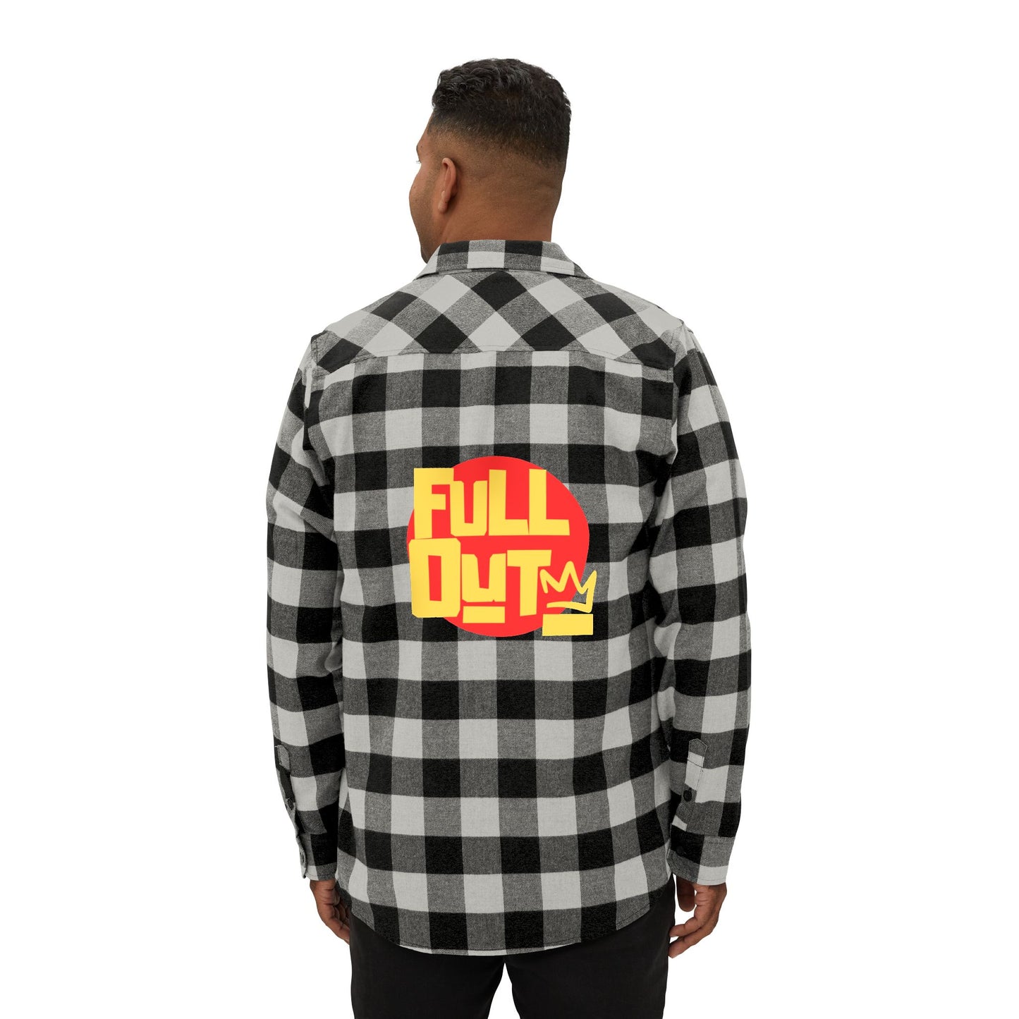 "Full Out" Flannel Shirt β Unisex Streetwear Style Button-Up from the Full Out Premium Collection