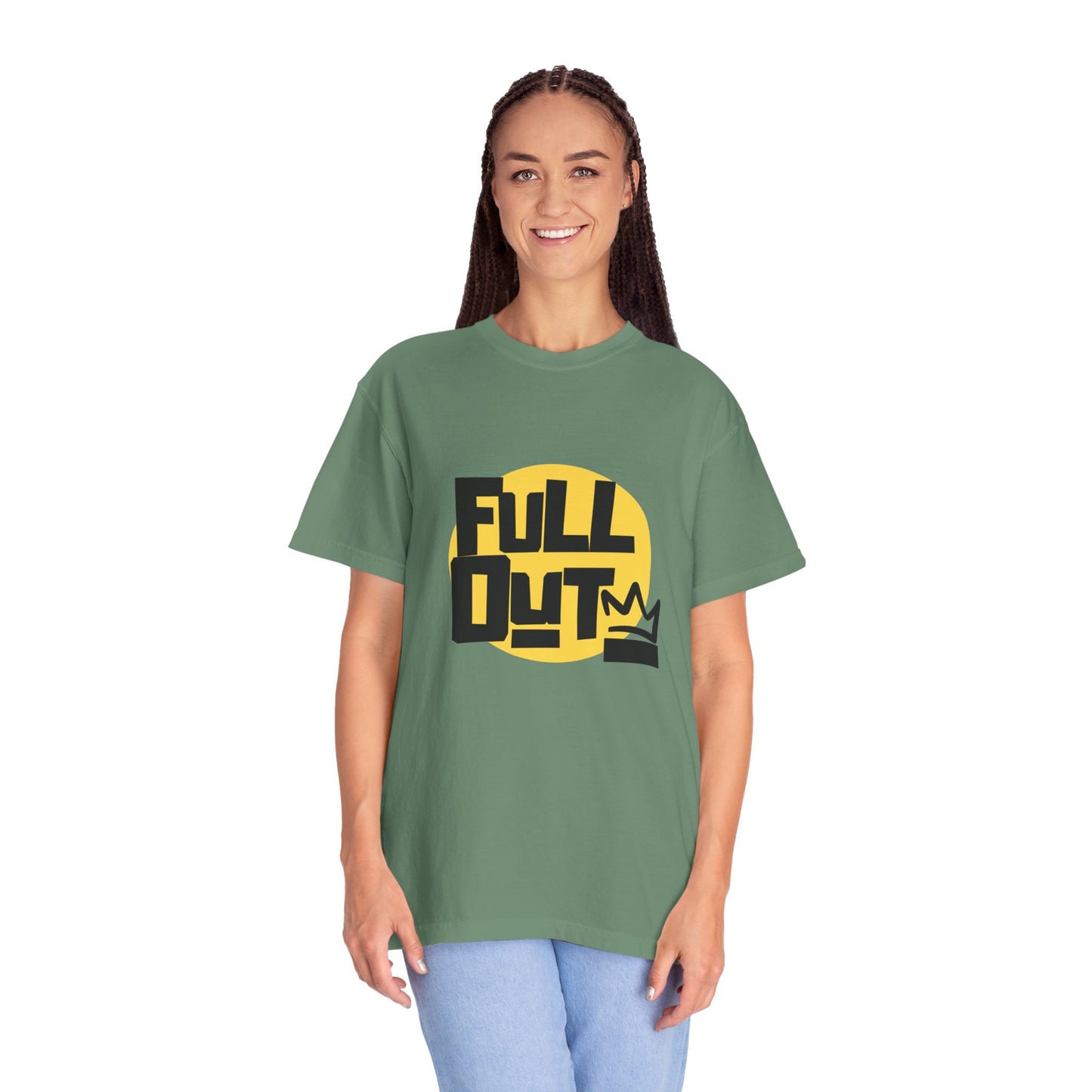 "Full Out" Unisex Garment-Dyed T-Shirt – Bold Streetwear-Inspired Dance Graphic Tee – Performance Shirt for Dancers & Hip Hop Enthusiasts