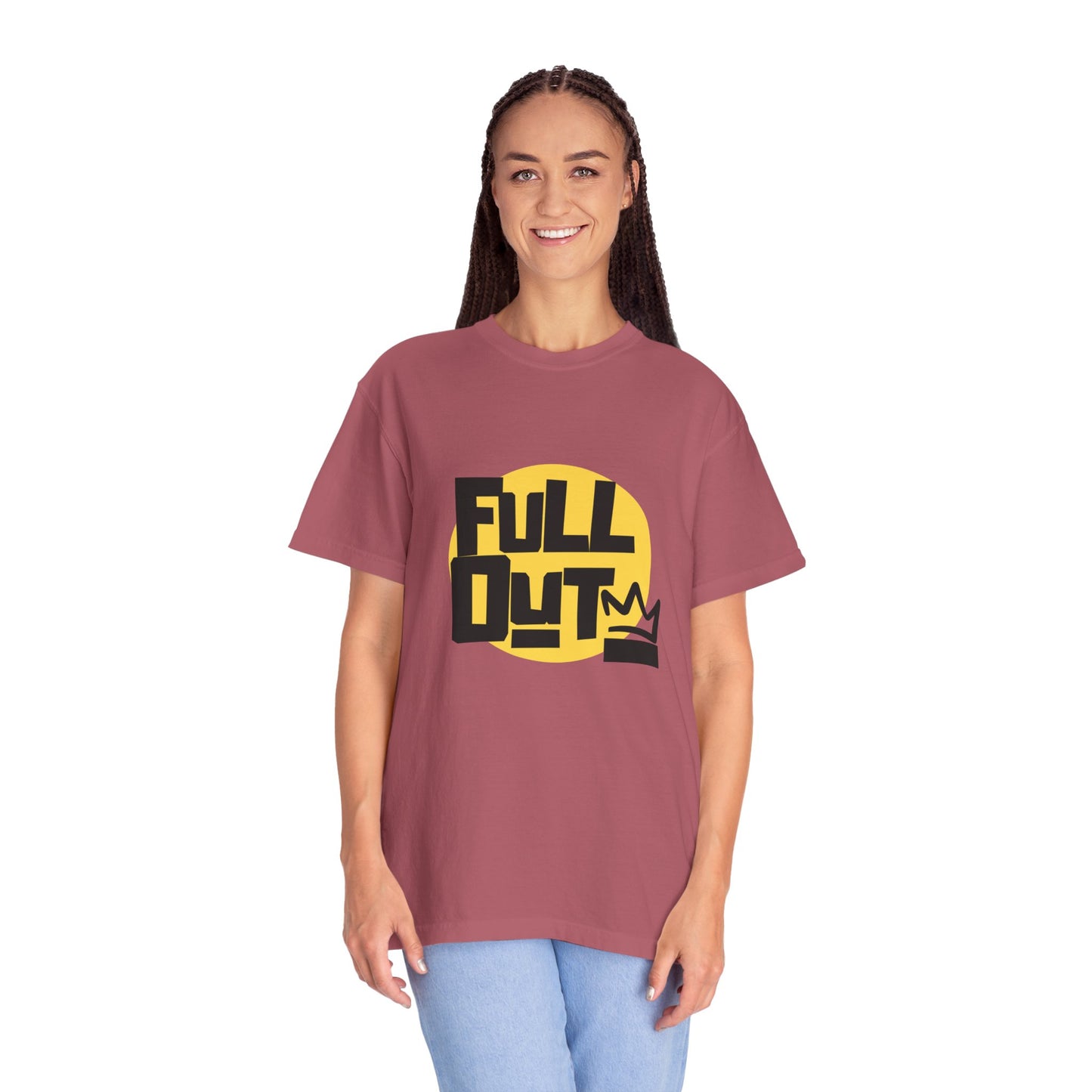"Full Out" Unisex Garment-Dyed T-Shirt – Bold Streetwear-Inspired Dance Graphic Tee – Performance Shirt for Dancers & Hip Hop Enthusiasts
