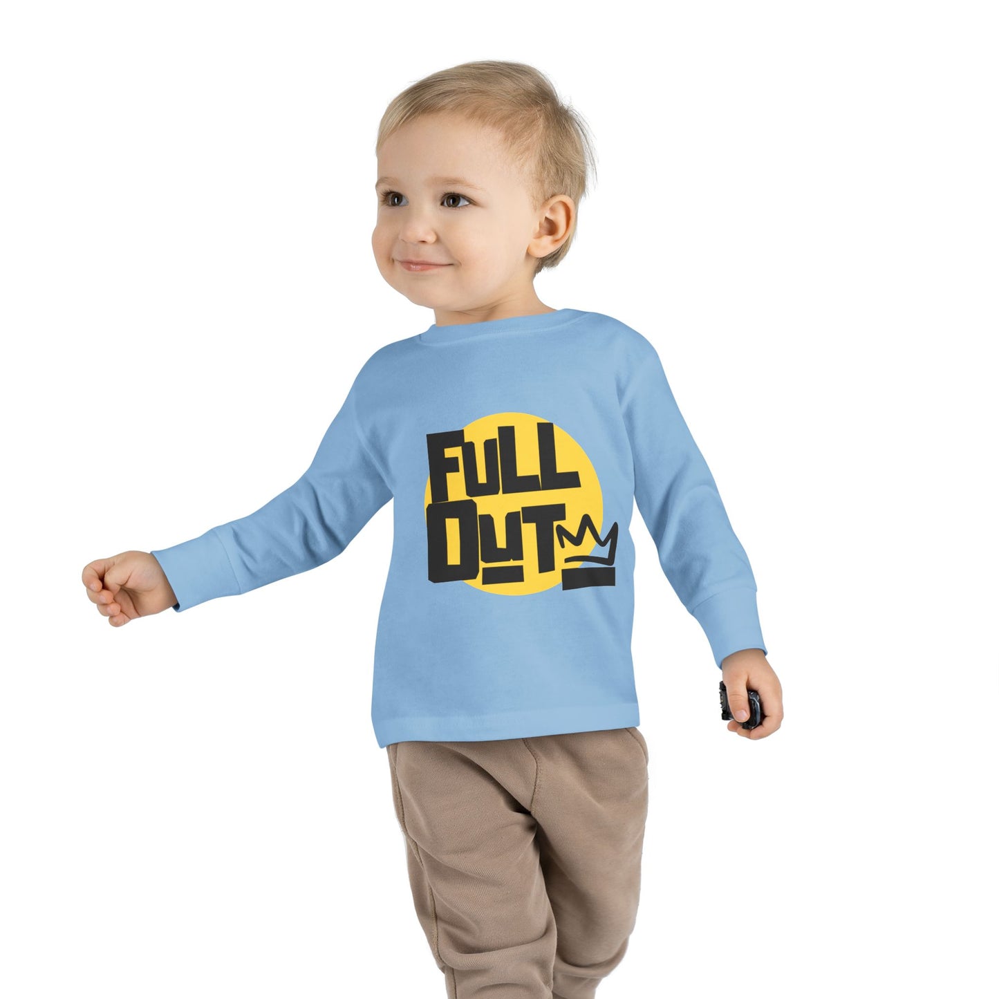 "Full Out" Toddler Dance T-Shirt – Bold Streetwear-Inspired Graphic Long Sleeve Tee for Kids
