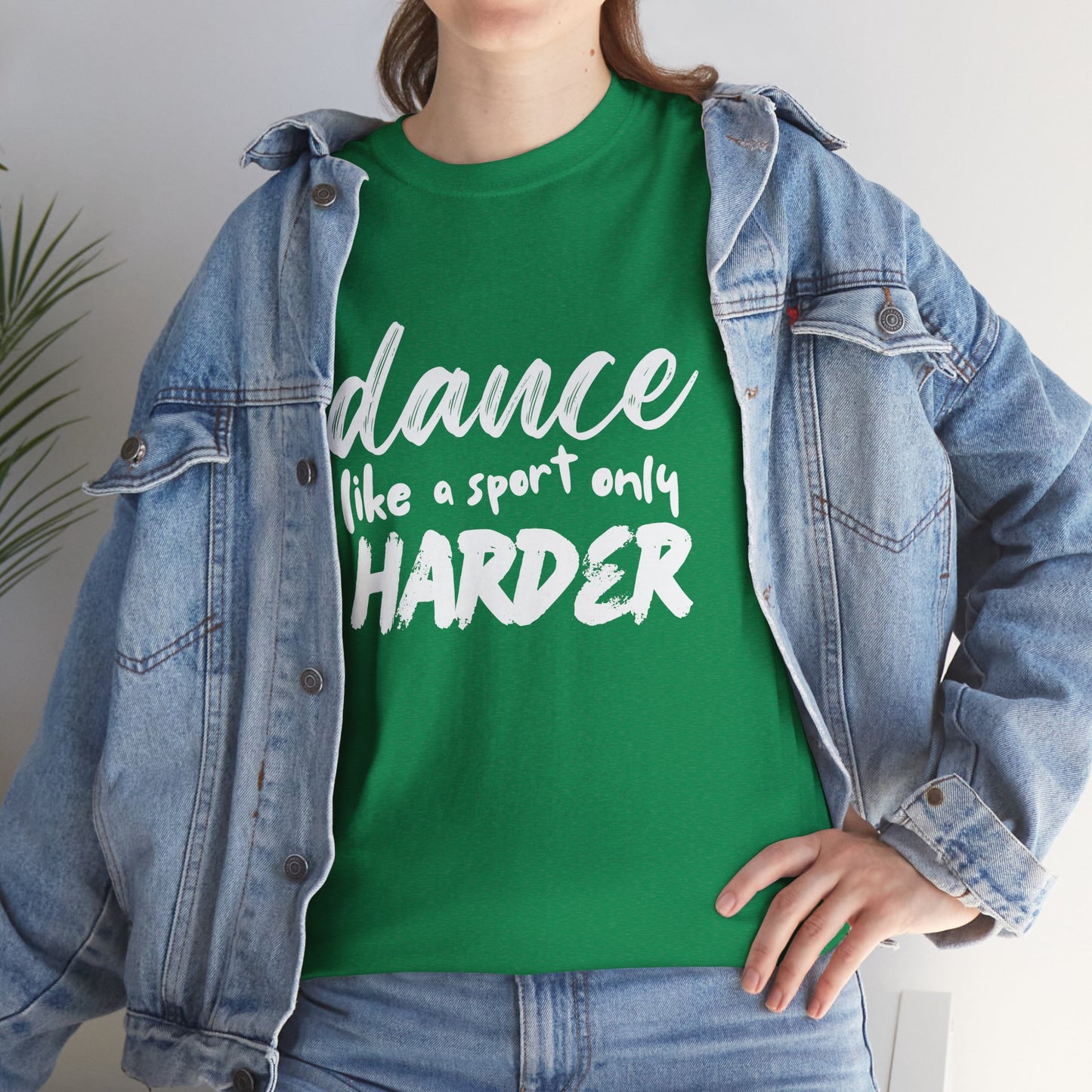“Dance Like a Sport Only Harder” Unisex Heavy Cotton T-Shirt – Dance-Inspired Graphic Tee for Adults & Kids