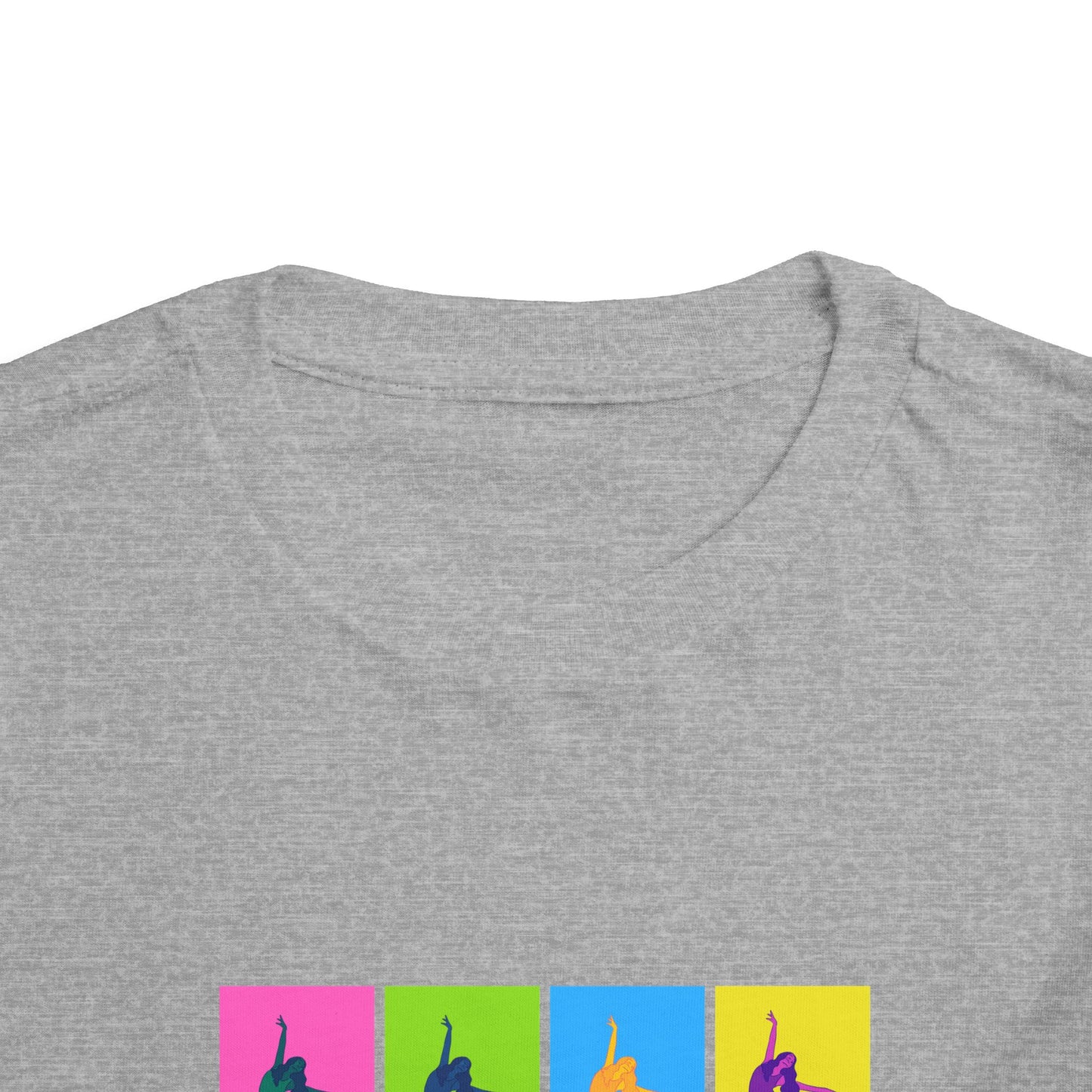 “Ballet" Toddler Short Sleeve T-Shirt – Pop Art Inspired Dance Graphic Tee for Kids
