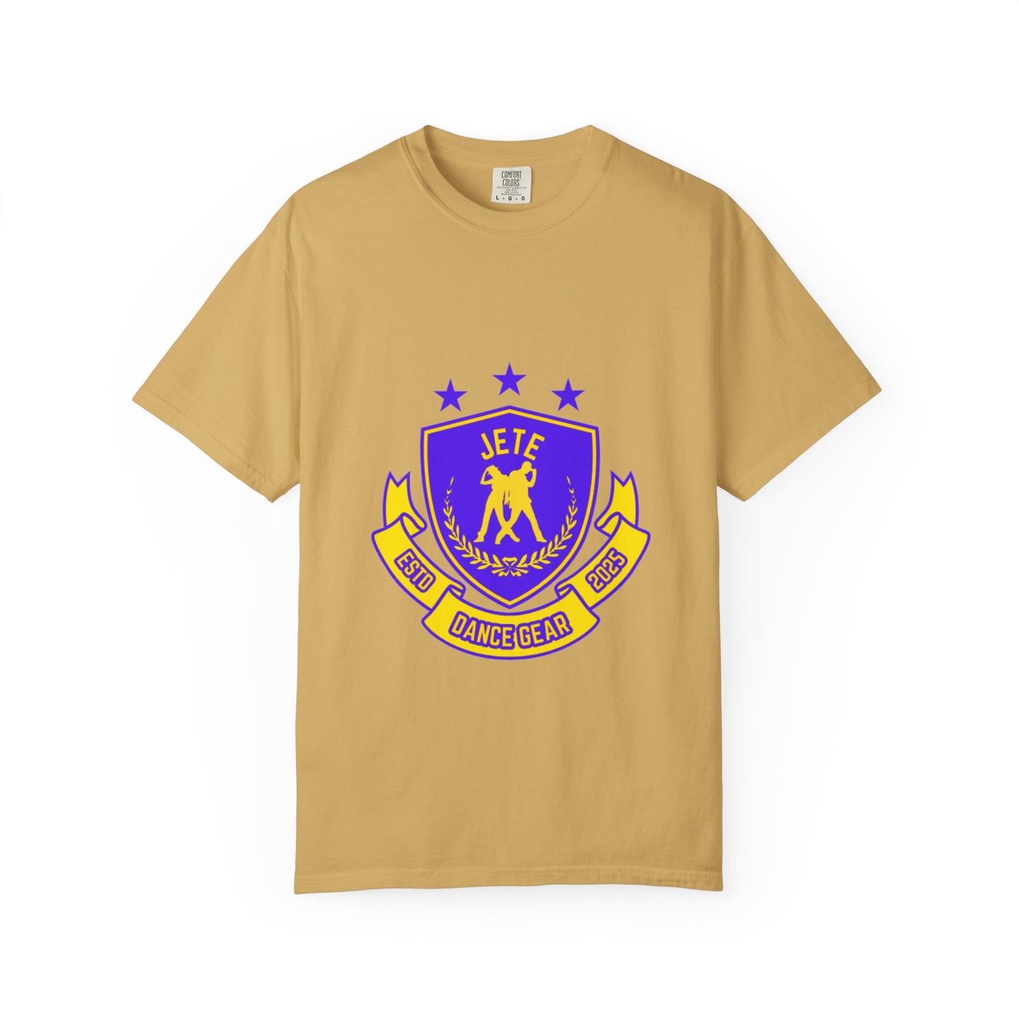 "Jeté Dance Gear" Unisex Garment-Dyed T-Shirt – Collegiate-Style Graphic Tee – Dance Apparel for Dancers & Performers