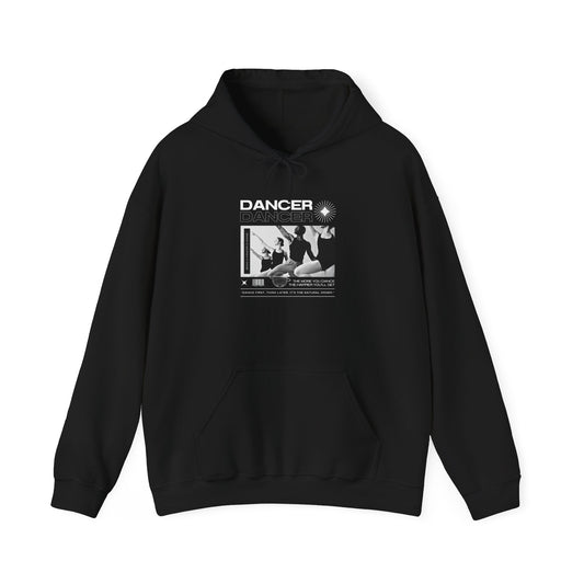 “Dancer” Young Ballet Dancers at the Barre Graphic | Streetwear-Inspired Ballet Hoodie for Dance Enthusiasts - Unisex Heavy Blend™ Hooded Sweatshirt