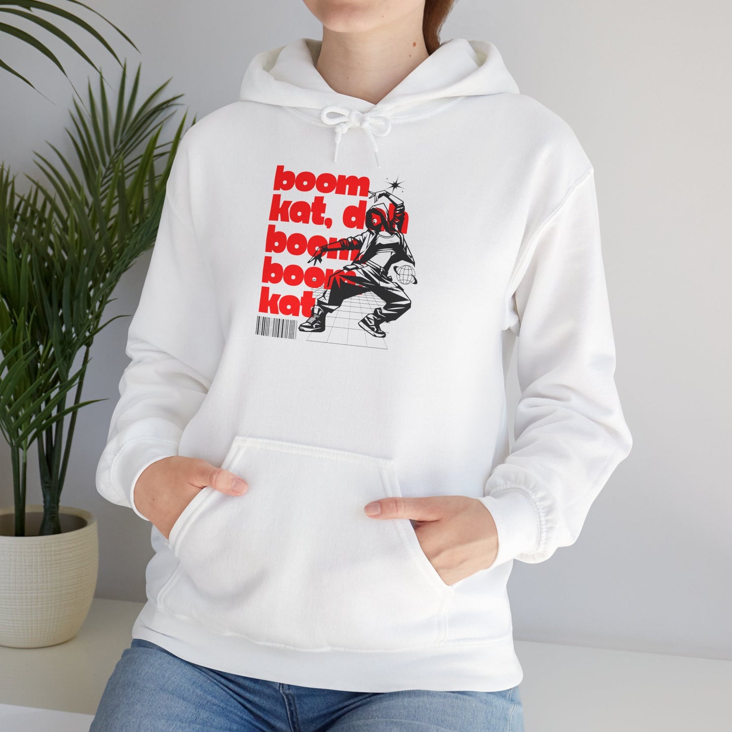 “Boom Kat” Hoodie – Unisex Hooded Sweatshirt with Bold Streetwear-Inspired Dance Graphic