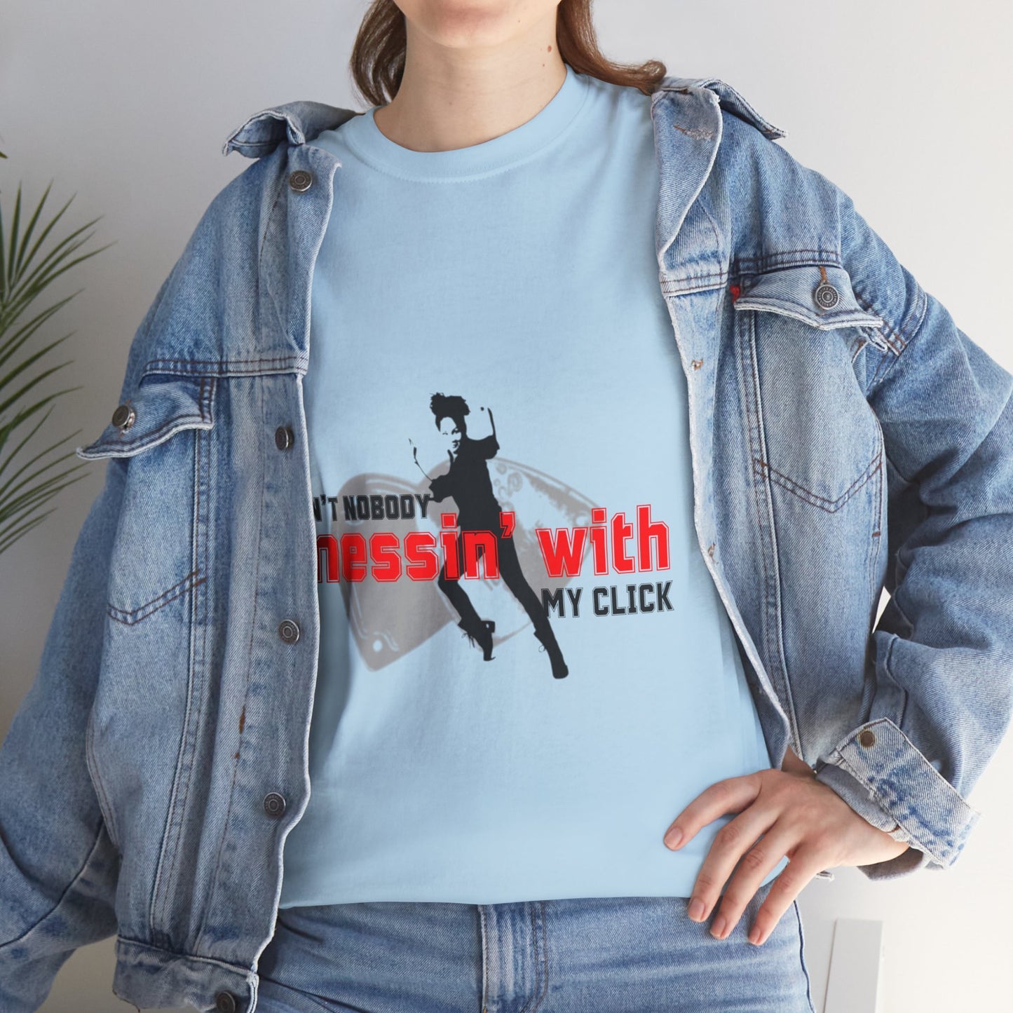 "Ain’t Nobody Messin’ With My Click" Tap Dance Tee – Unisex Heavy Cotton T-Shirt with Taps & Dancer Graphic