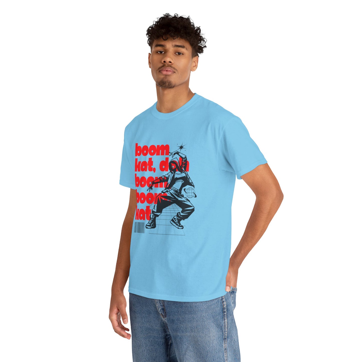 "Boom Kat, Dah, Boom, Boom, Kat" Streetwear Dance Graphic – Unisex Heavy Cotton Tee