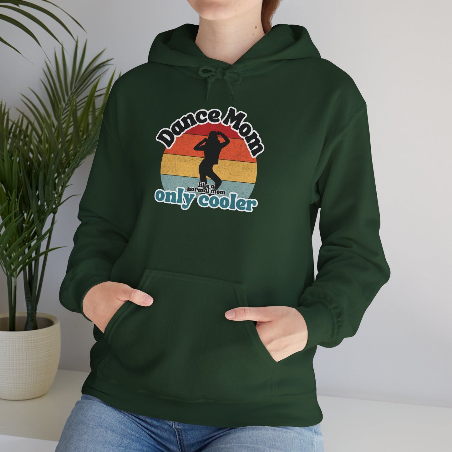 Dance Mom Hoodie – Retro Graphic Unisex Heavy Blend™ Sweatshirt for Proud Dance Moms – Fun Gift for Dance Recitals & Holidays