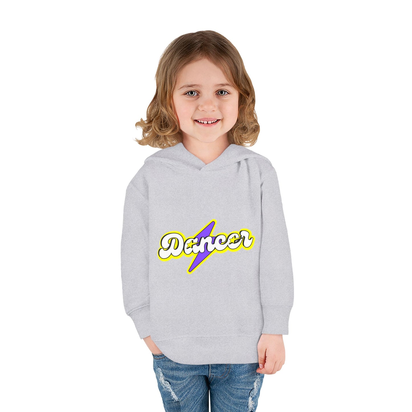 "Dancer" Superhero Toddler Pullover Fleece Hoodie – Cozy Dance-Themed Sweatshirt for Kids
