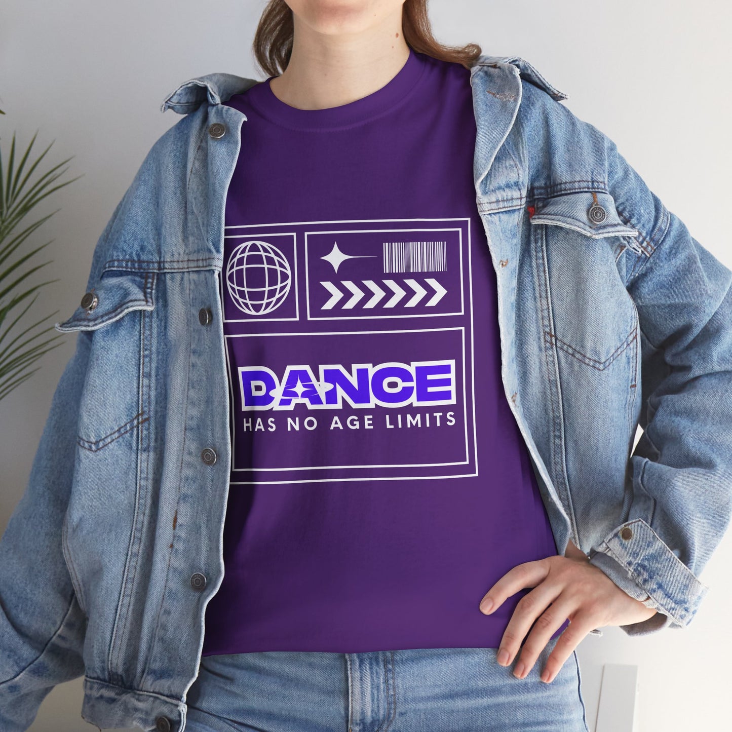 "Dance Has No Age Limits" Unisex Heavy Cotton T-Shirt – Streetwear Graphic Tee for Dancers of All Ages