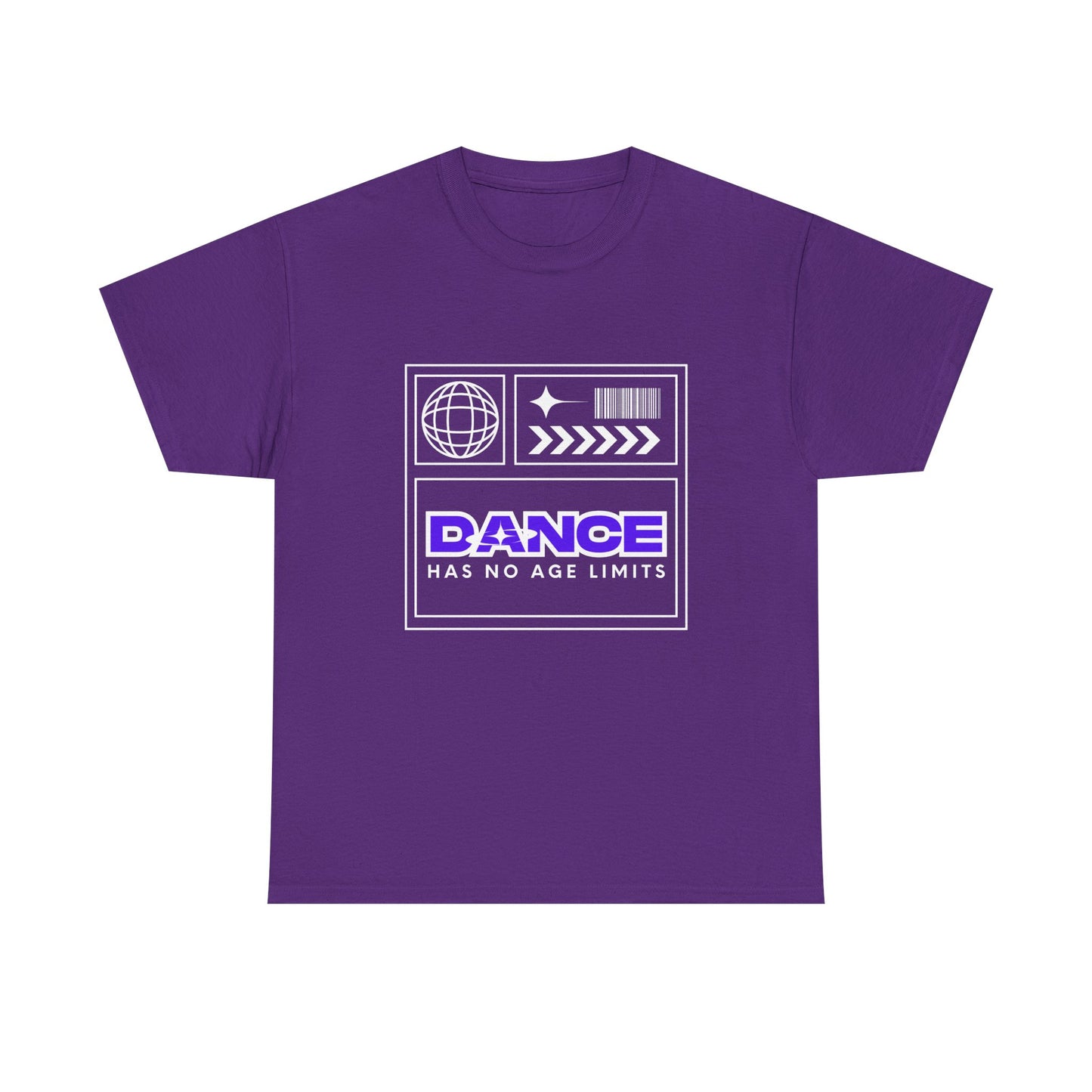 "Dance Has No Age Limits" Unisex Heavy Cotton T-Shirt – Streetwear Graphic Tee for Dancers of All Ages