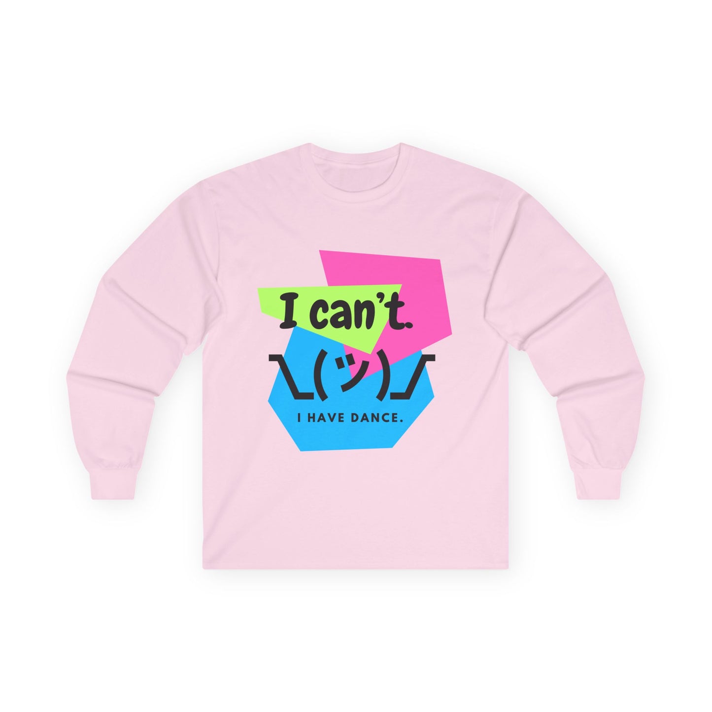 "I Can't. I Have Dance." Unisex Long Sleeve Dance Tee โ 80s Retro Emoji Graphic Shirt for Dancers ๐๐บ