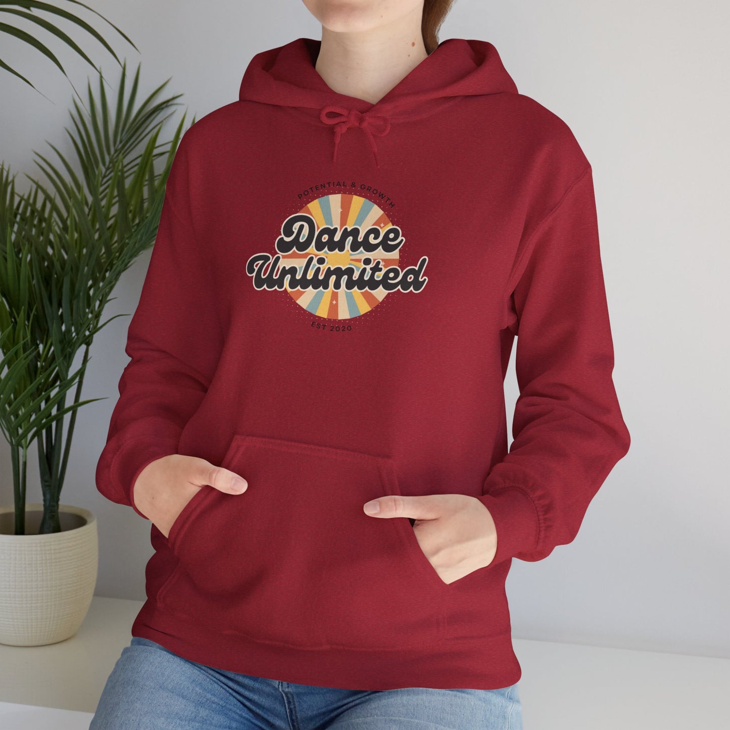 "Dance Unlimited – Potential & Growth" Retro Unisex Hoodie Dance-Inspired Sweatshirt