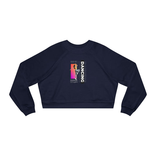 “Dancing” Female Dancer Streetwear Graphic | Ballet & Dance Sweatshirt for Dancers & Enthusiasts - Women’s Cropped Sweatshirt