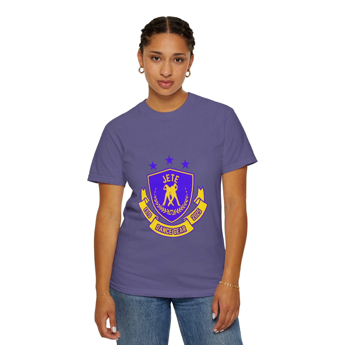 "Jeté Dance Gear" Unisex Garment-Dyed T-Shirt – Collegiate-Style Graphic Tee – Dance Apparel for Dancers & Performers