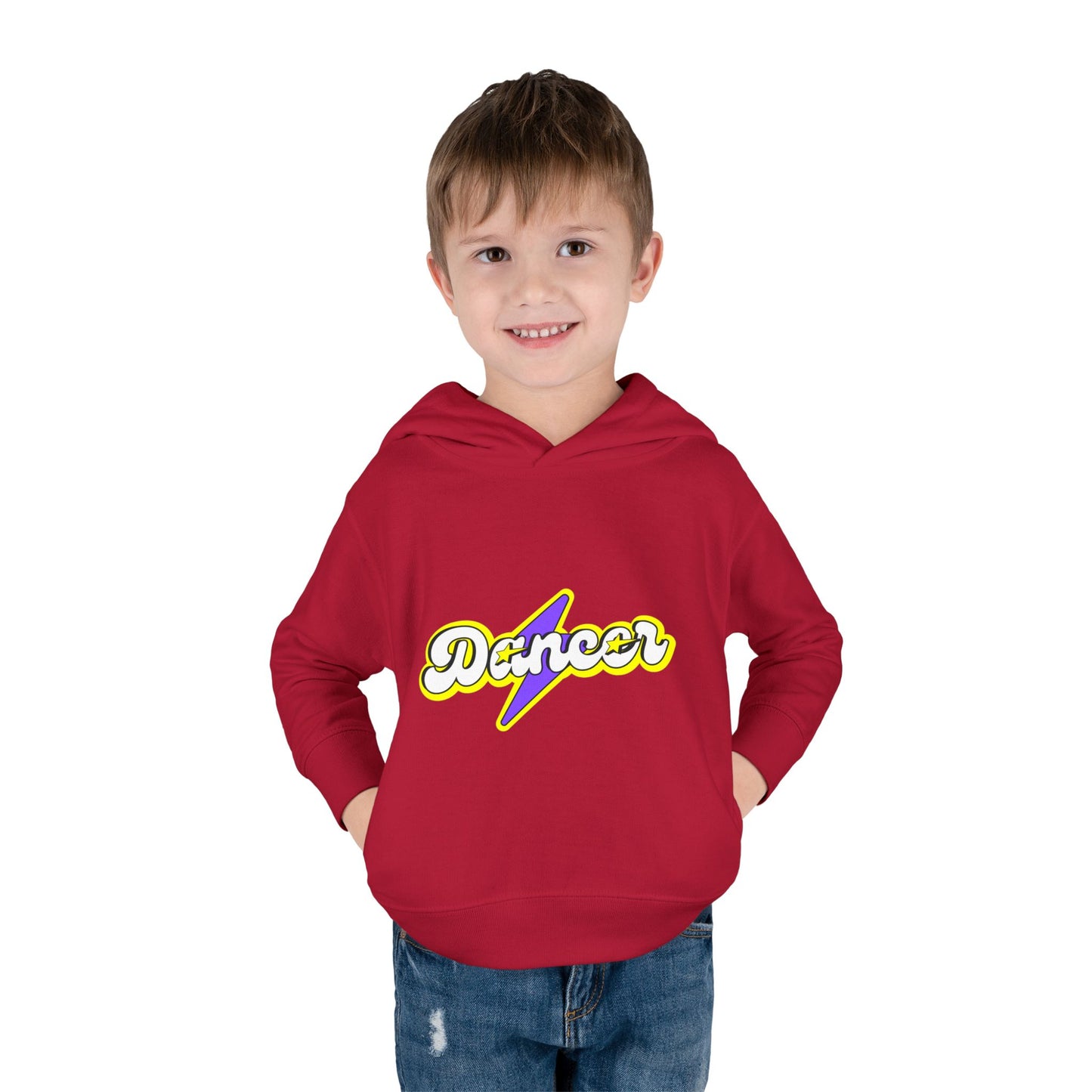 "Dancer" Superhero Toddler Pullover Fleece Hoodie – Cozy Dance-Themed Sweatshirt for Kids
