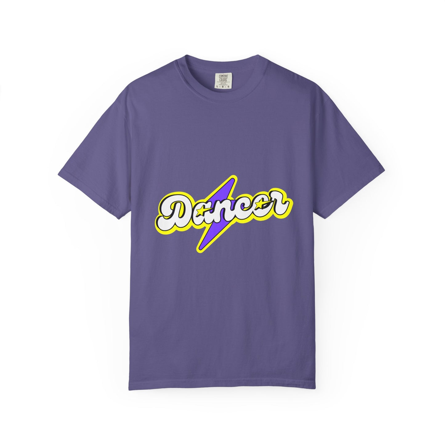 "Dancer" Unisex Garment-Dyed T-Shirt – Superhero-Style Bold Graphic Tee – Dance Power Shirt for Performers & Movers