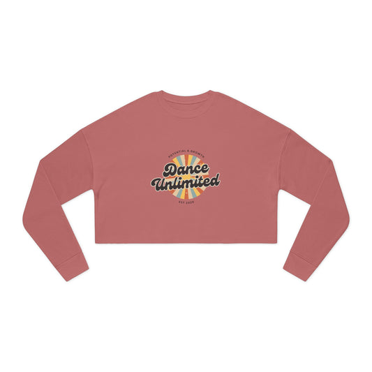 "Dance Unlimited – Potential & Growth" Women’s Cropped Sweatshirt | Retro Dance Graphic Pullover for Dancers