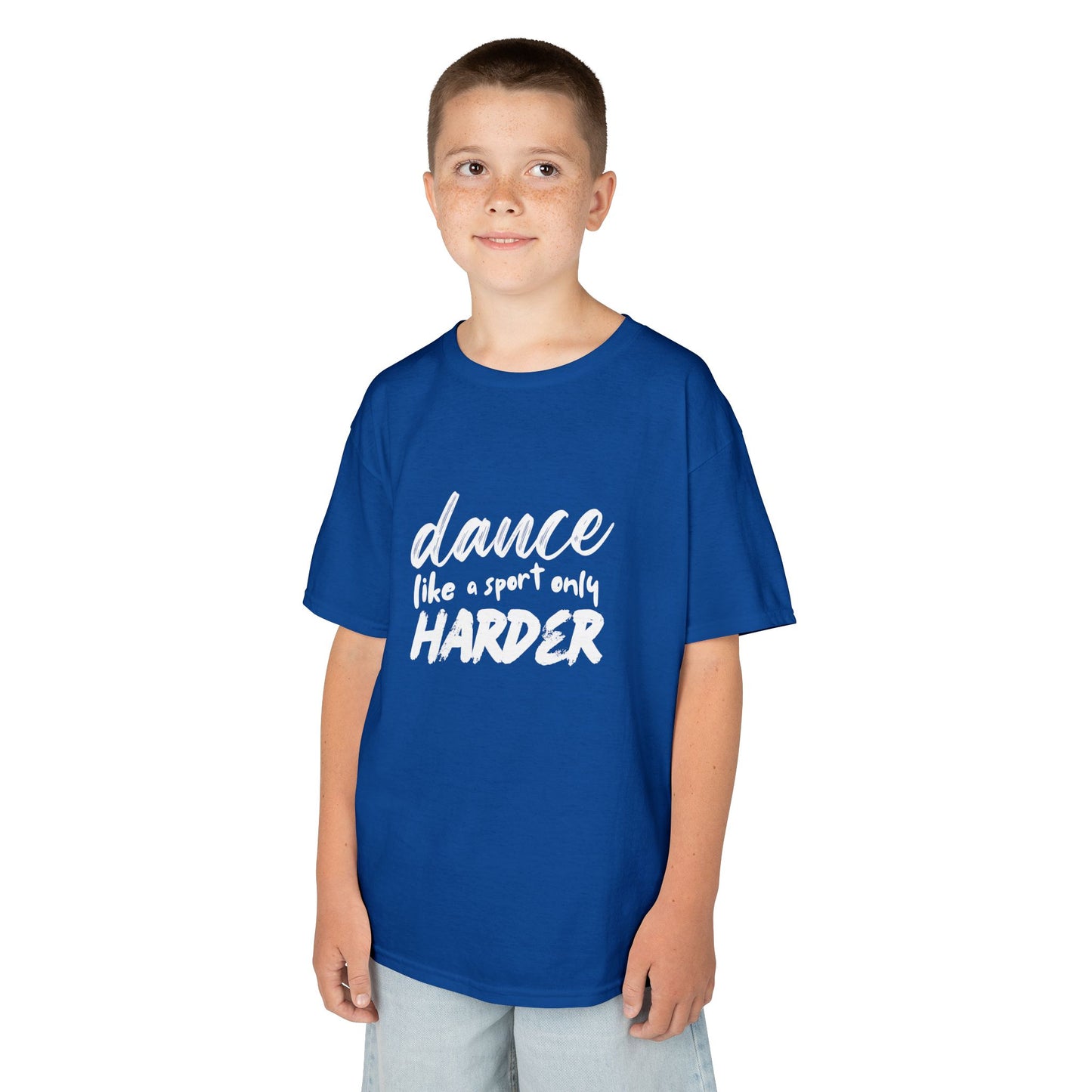 “Dance Like a Sport Only Harder” Kids Heavy Cotton™ Tee – Dance-Inspired Graphic Tee for Youth