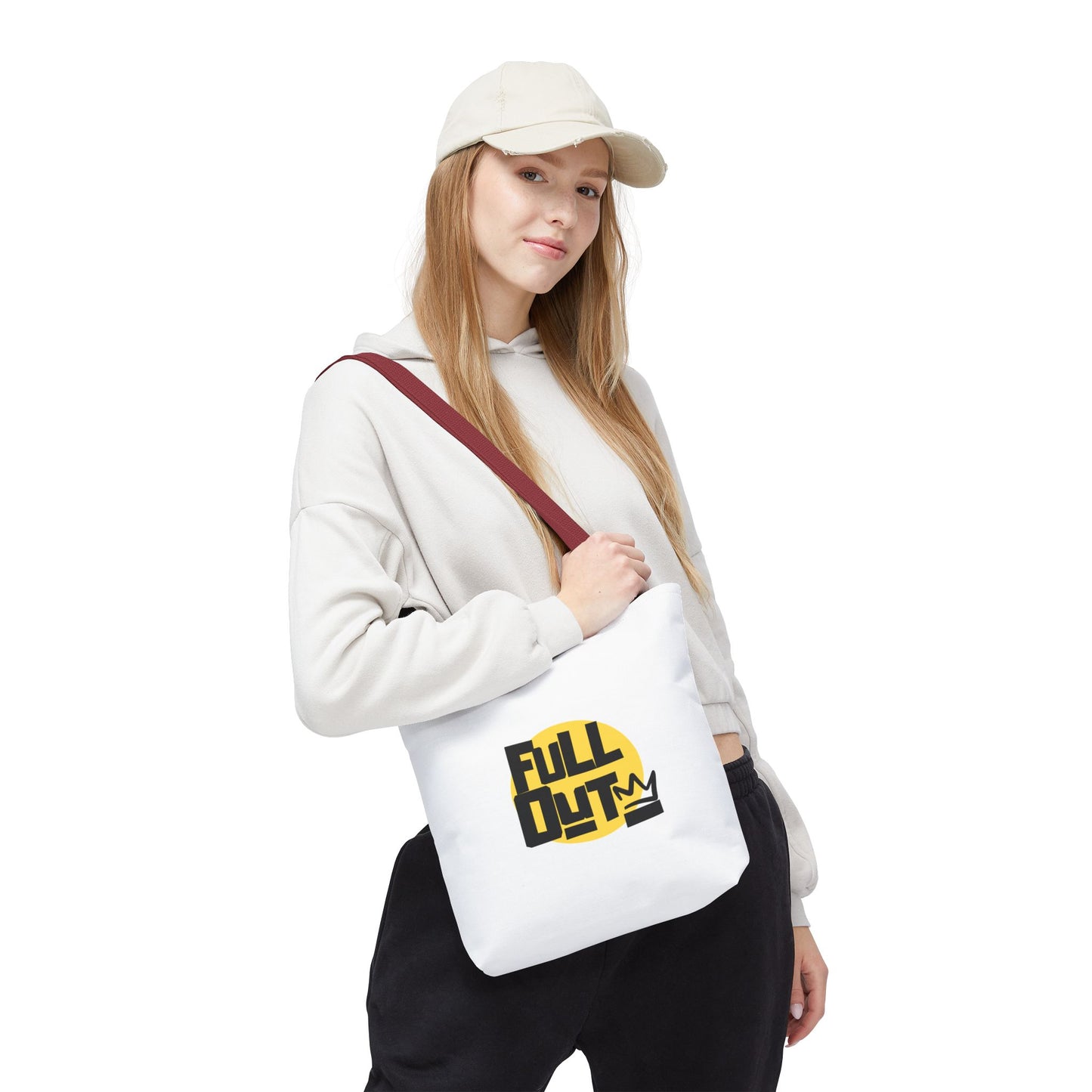 "Full Out" Dance Canvas Tote Bag – Streetwear-Inspired Graphic Dance Bag for Rehearsals, Classes & Everyday Use
