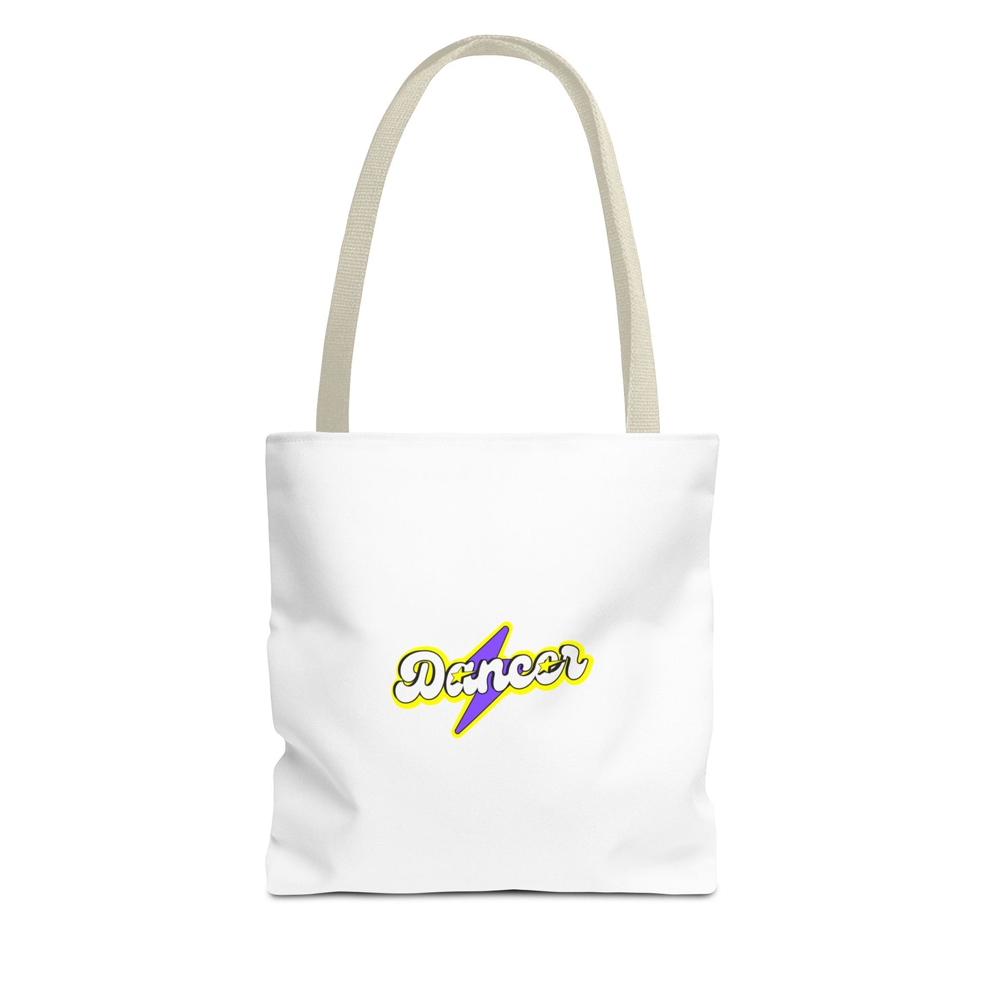 “Dancer” Superhero Graphic Canvas Tote Bag – Bold Dance Tote for Classes, Rehearsals & Everyday Use