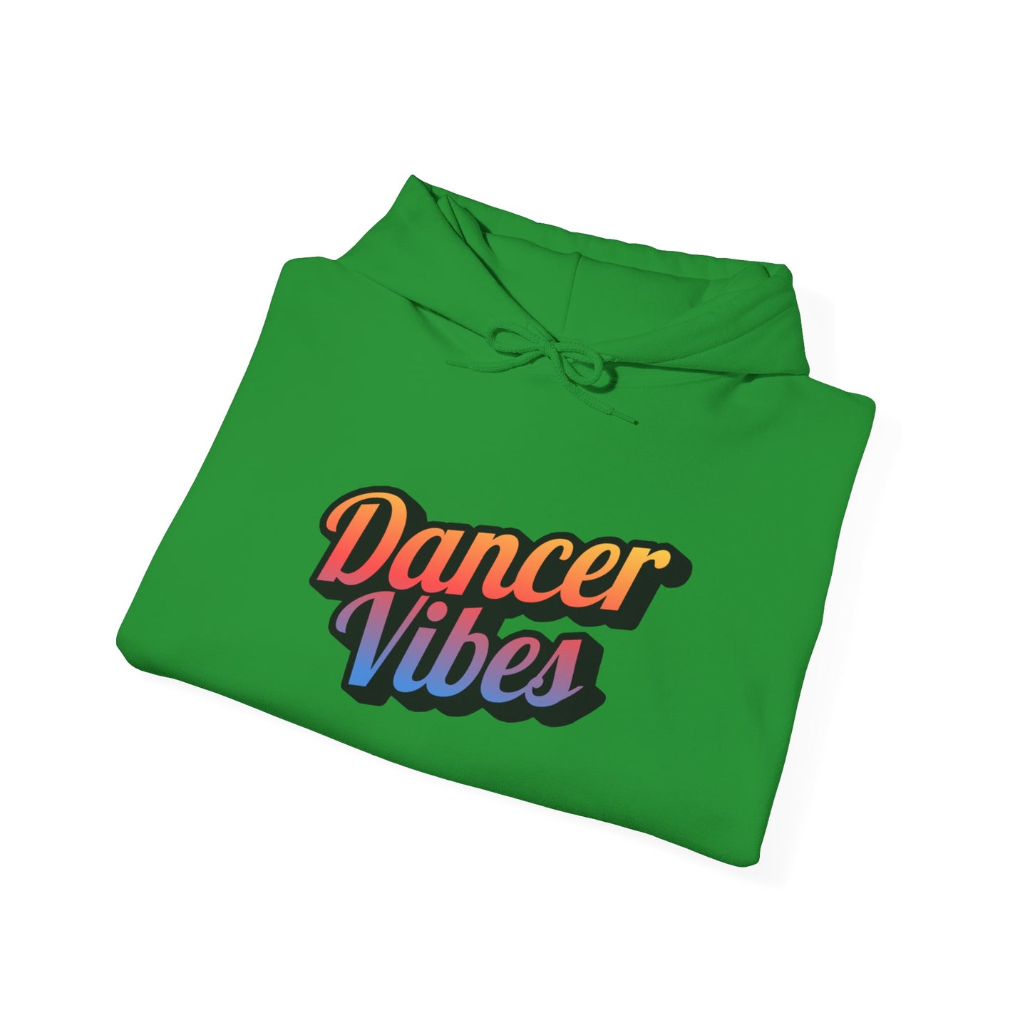 "Dancer Vibes" Unisex Hooded Sweatshirt – Colorful Retro Dance Graphic Hoodie for Dance Lovers
