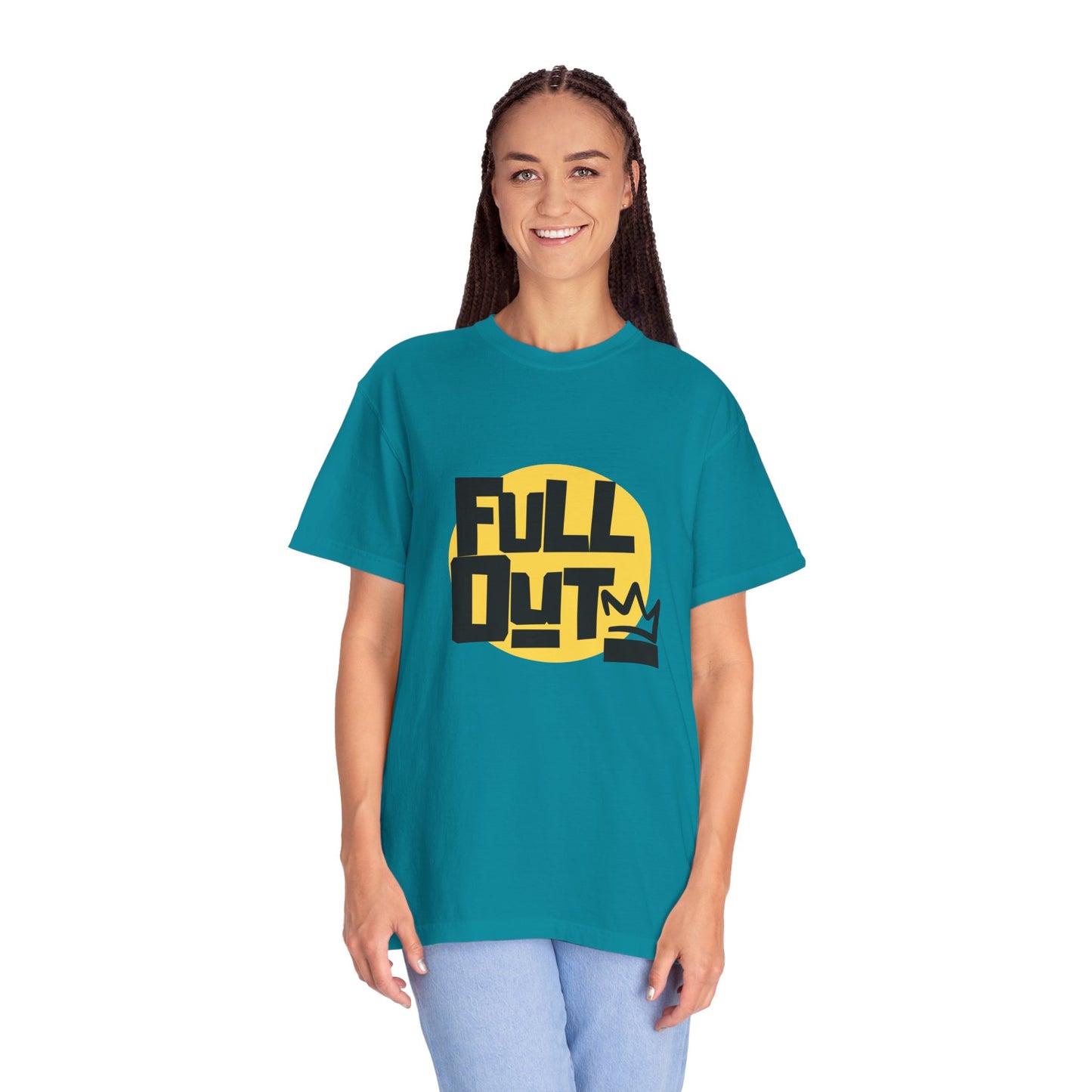 "Full Out" Unisex Garment-Dyed T-Shirt – Bold Streetwear-Inspired Dance Graphic Tee – Performance Shirt for Dancers & Hip Hop Enthusiasts