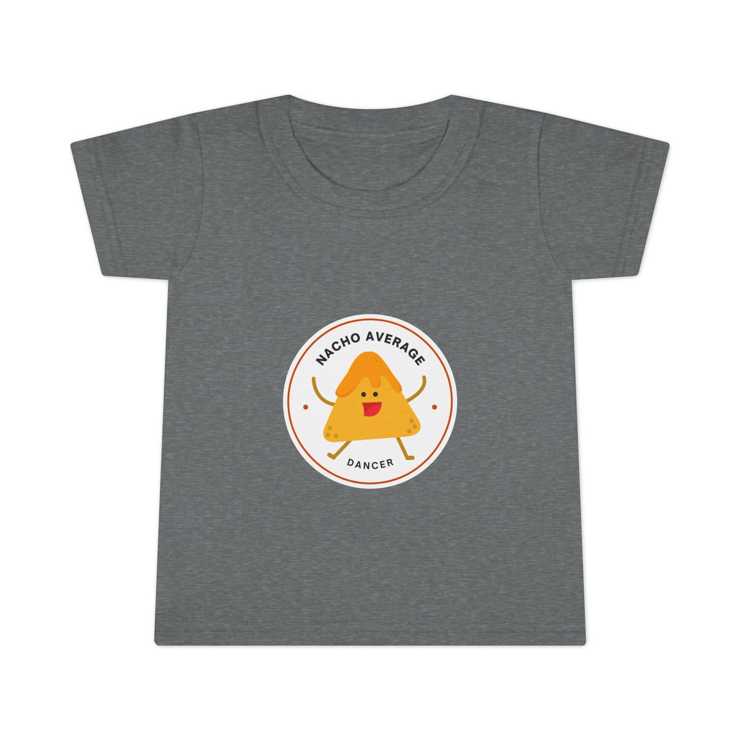 "Nacho Average Dancer" Toddler Dance T-Shirt – Cute Nacho Graphic Short Sleeve Tee for Kids