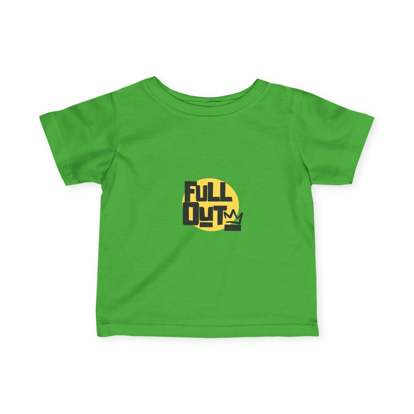 "Full Out" Infant Fine Jersey Tee – Bold Streetwear-Inspired Baby Dance T-Shirt for High-Energy Tiny Performers