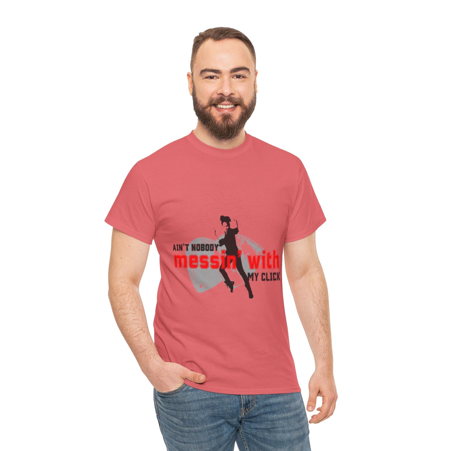 "Ain’t Nobody Messin’ With My Click" Tap Dance Tee – Unisex Heavy Cotton T-Shirt with Taps & Dancer Graphic
