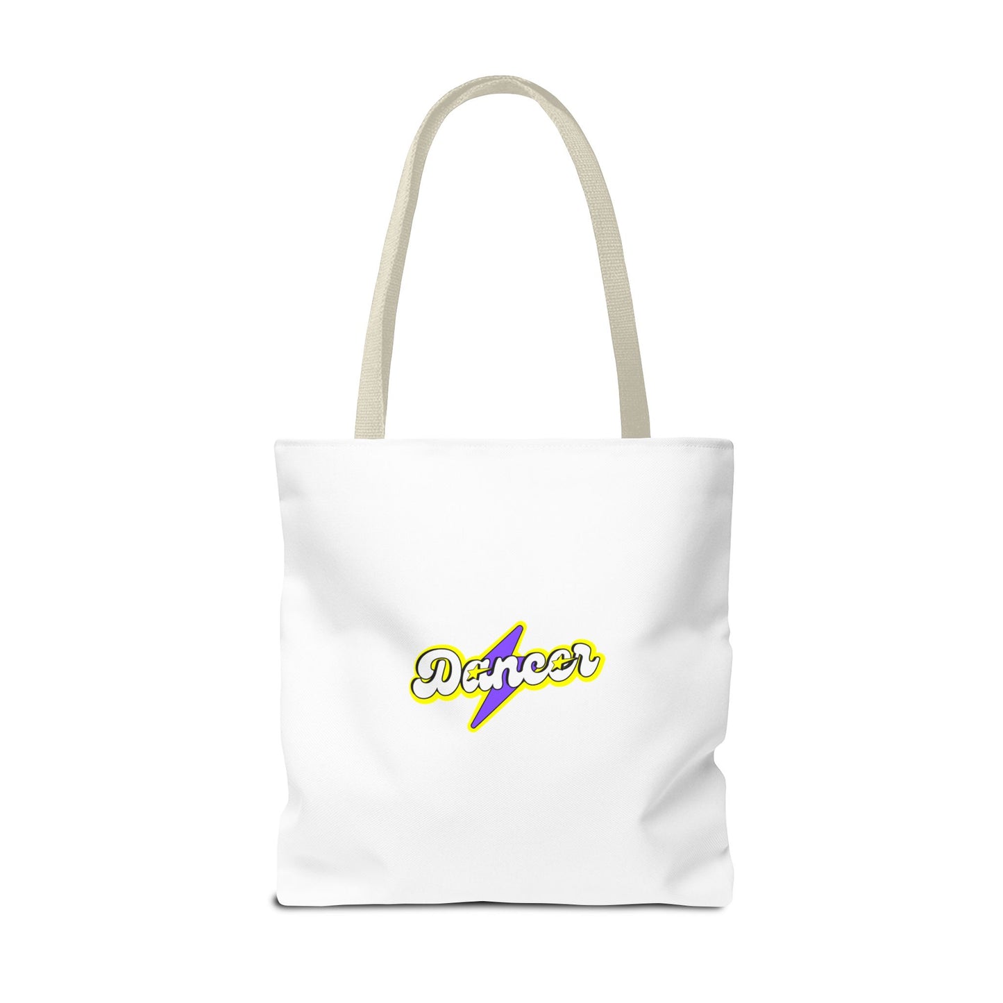 “Dancer” Superhero Graphic Canvas Tote Bag – Bold Dance Tote for Classes, Rehearsals & Everyday Use