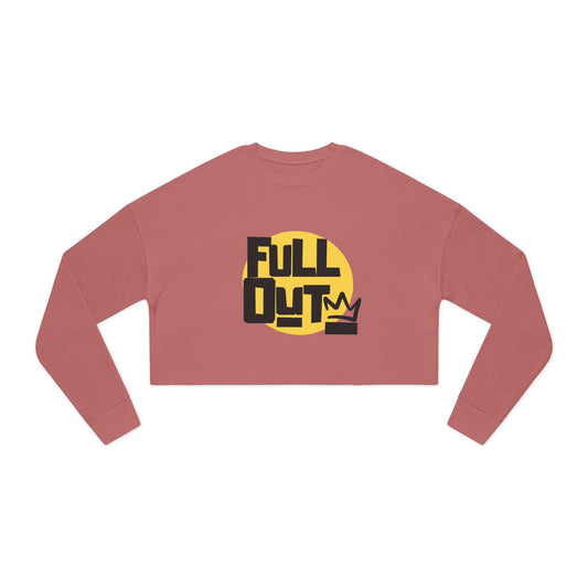 "Full Out" Women’s Cropped Dance Sweatshirt – Streetwear-Inspired Graphic | Bold Urban Style for Dancers & Performers