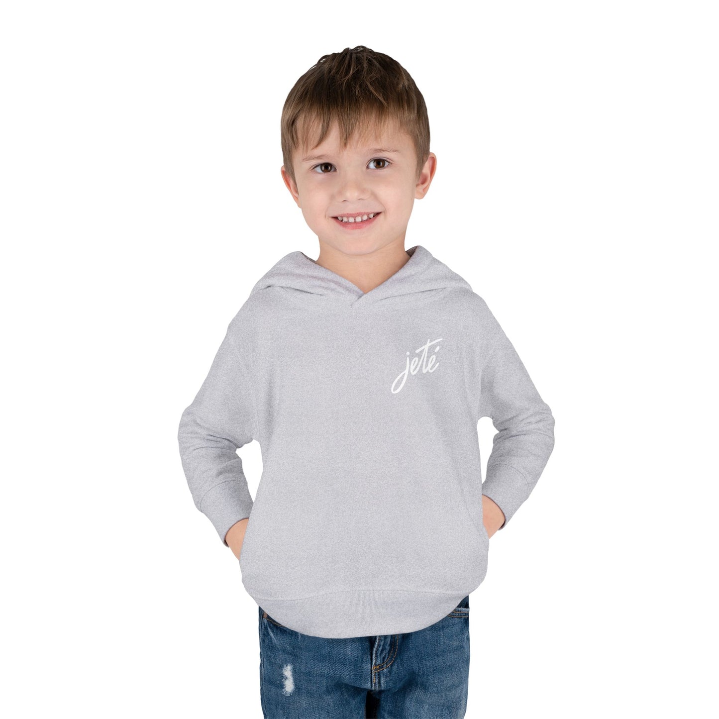 “Jeté” Official Logo | Ballet & Dance Hoodie for Kids & Young Dance Enthusiasts - Toddler Pullover Hoodie