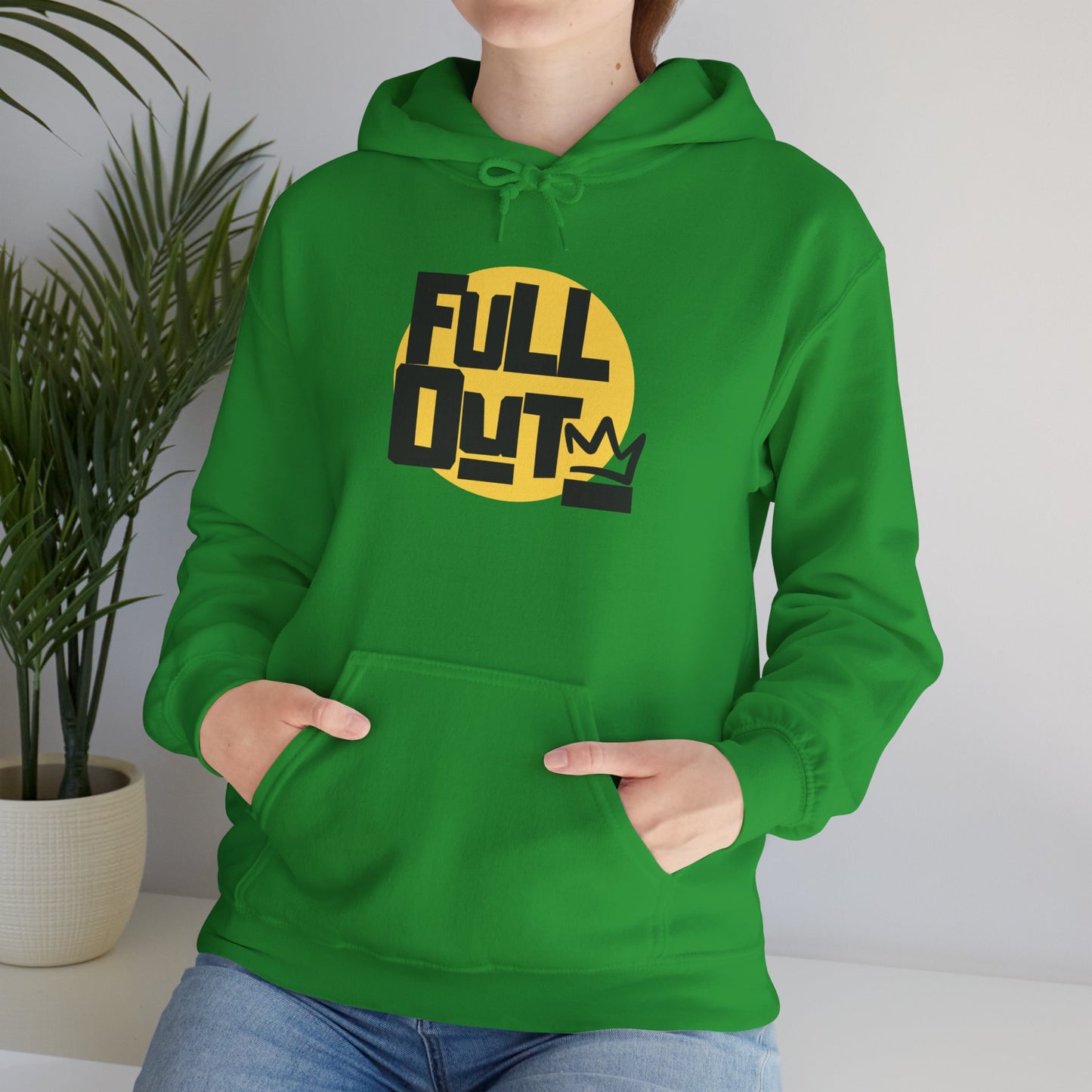 "Full Out" Dance Hoodie – Bold Streetwear-Inspired Unisex Hooded Sweatshirt for Dancers