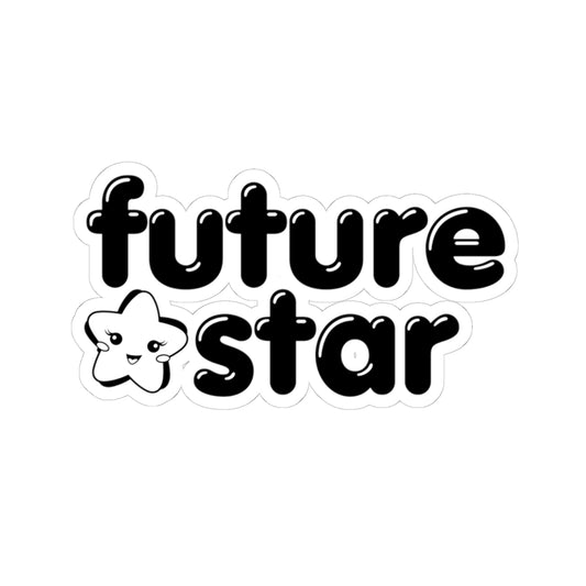 "Future Star" Kiss-Cut Sticker – Cute Dance-Themed Vinyl Sticker for Dancers, Performers, and Ballet Lovers