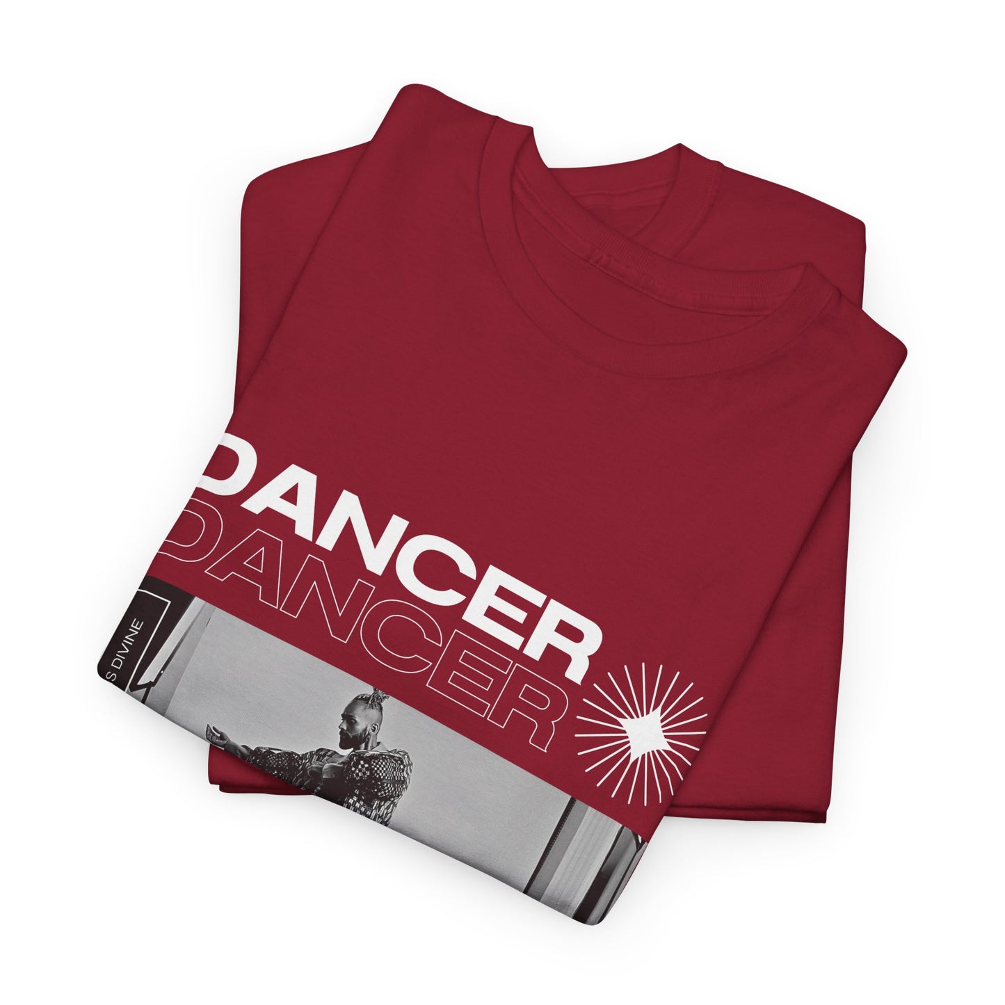"Dancer "Jazz Pose Unisex Heavy Cotton Tee – Streetwear-Inspired Jazz Dance Graphic T-Shirt for Performers