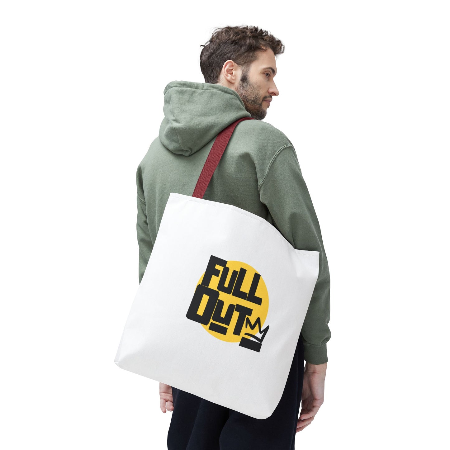 "Full Out" Dance Canvas Tote Bag – Streetwear-Inspired Graphic Dance Bag for Rehearsals, Classes & Everyday Use
