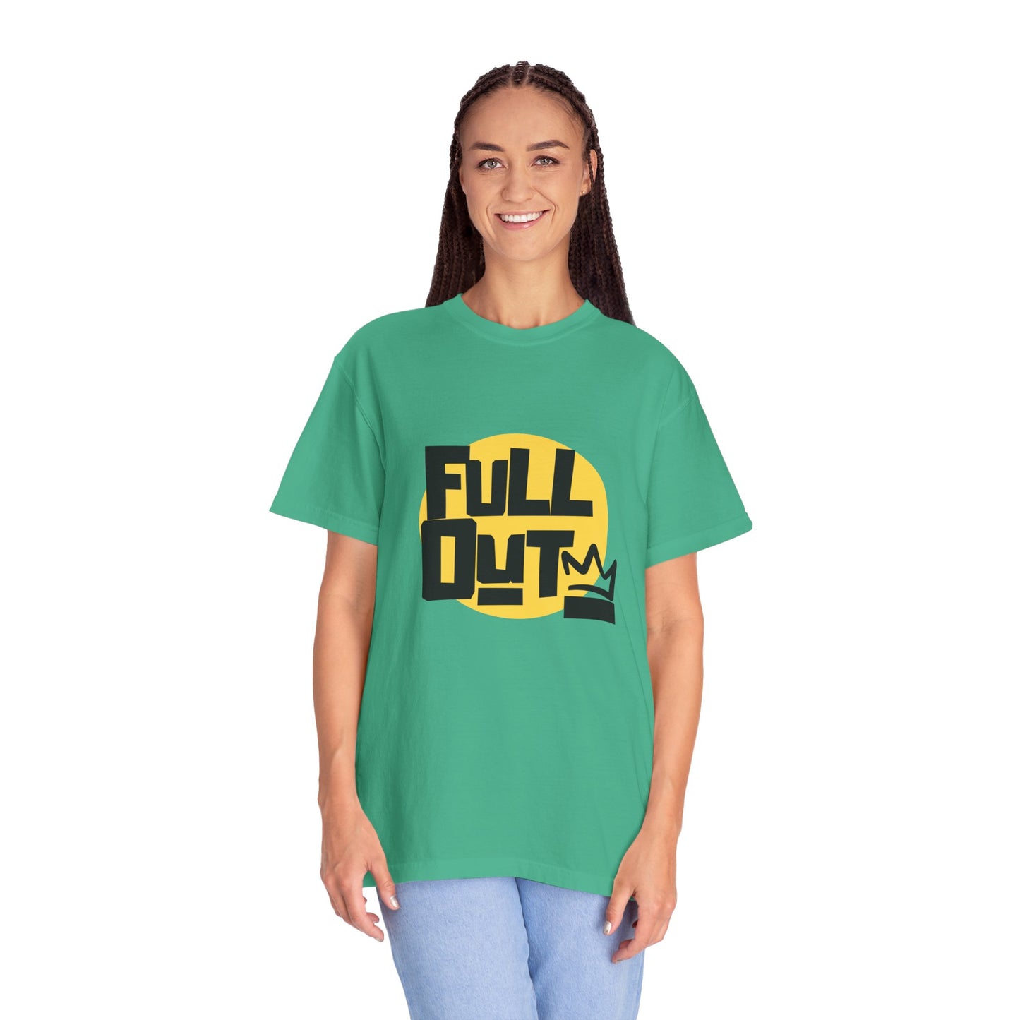 "Full Out" Unisex Garment-Dyed T-Shirt – Bold Streetwear-Inspired Dance Graphic Tee – Performance Shirt for Dancers & Hip Hop Enthusiasts