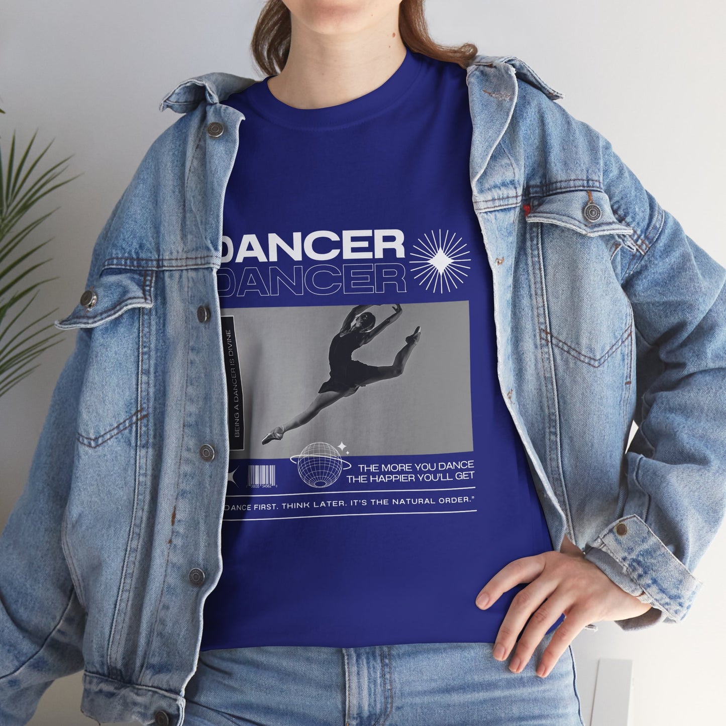 “Dancer” Mottos Streetwear Tee – Unisex Heavy Cotton Dance T-Shirt with Bold Graphic